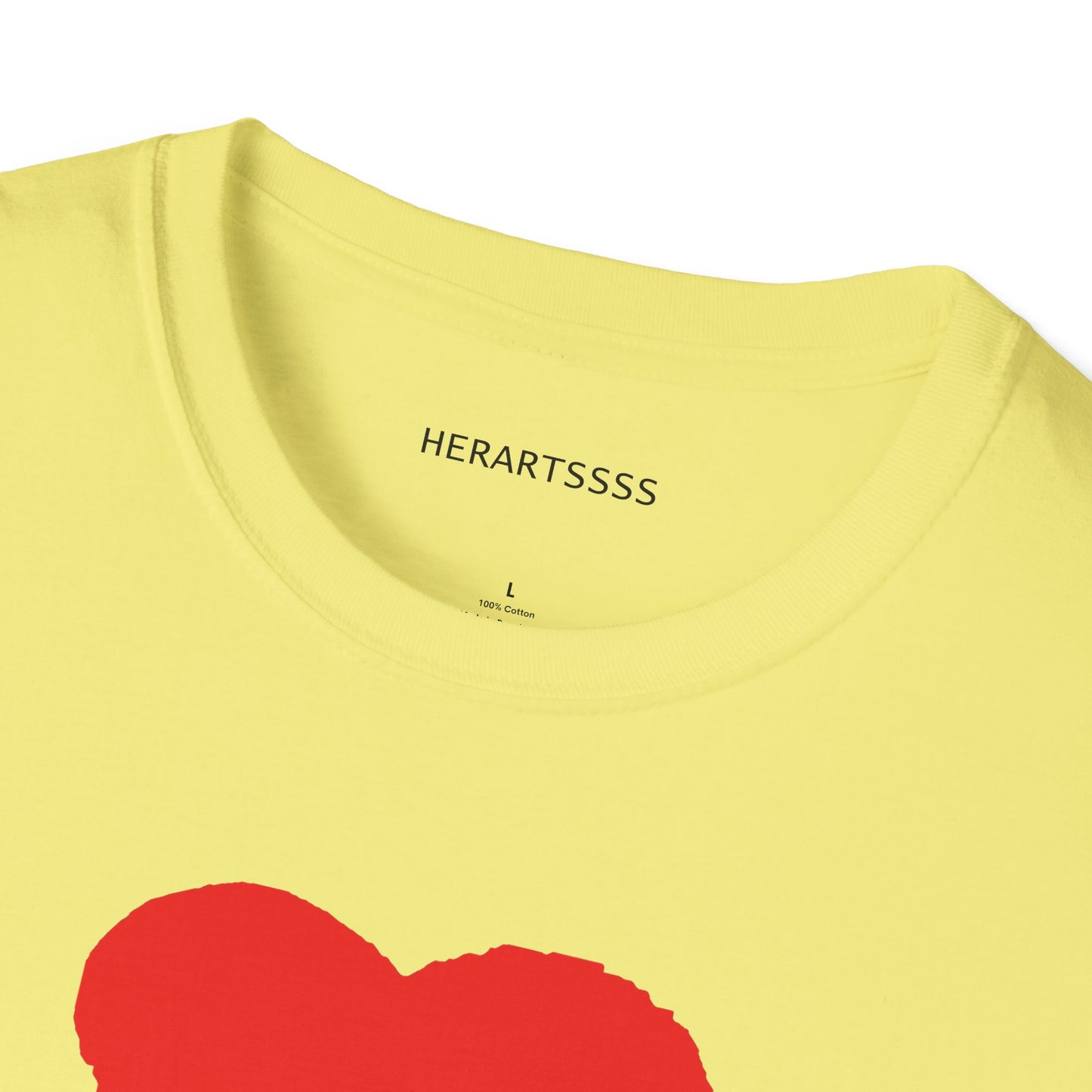 Heart Unisex Softstyle T-Shirt — 100% Ring-Spun Cotton | HERARTSSSS