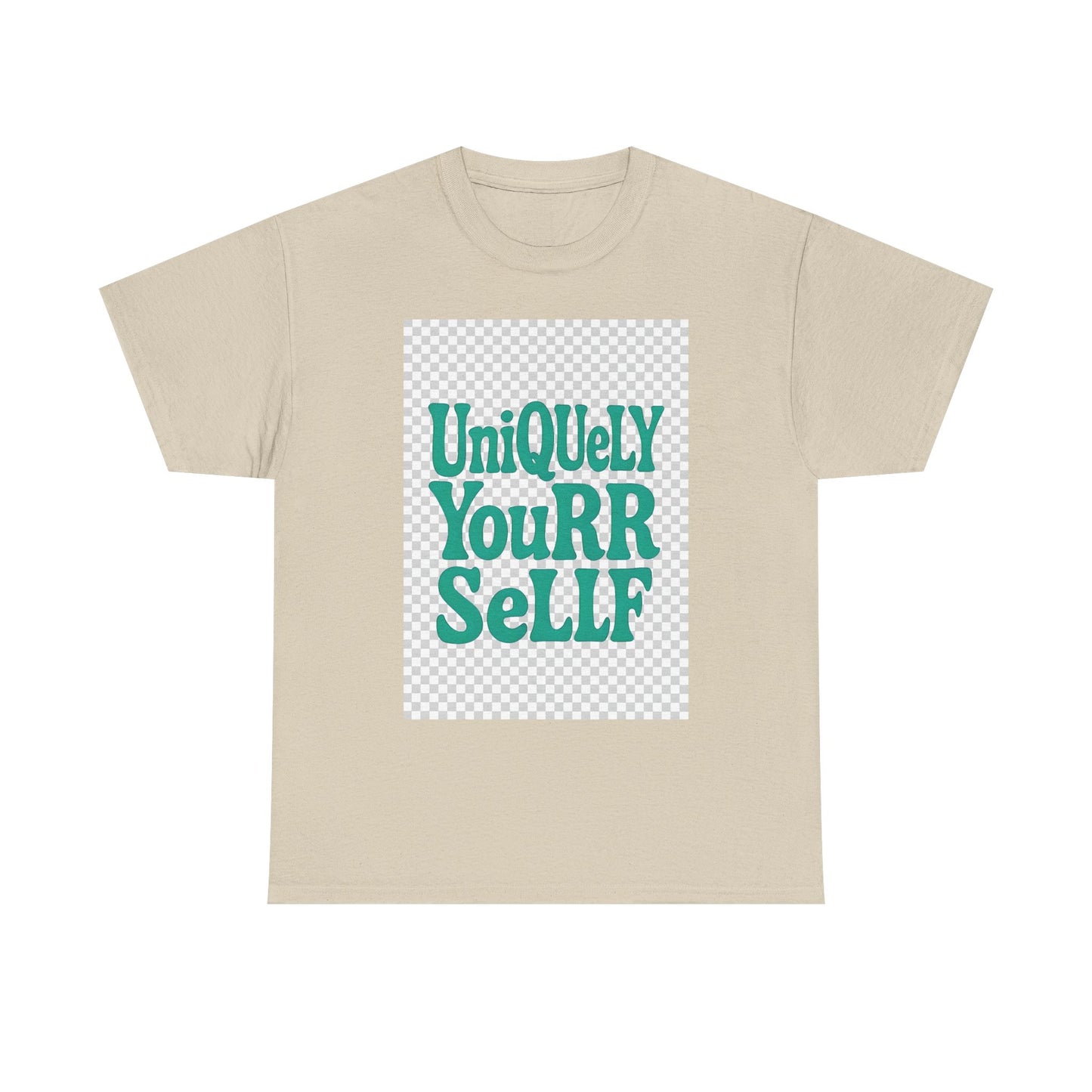 Uniquely You Unisex Heavy Cotton Tee – Empowerment Graphic Shirt, Everyday Comfort | HERARTSSSS