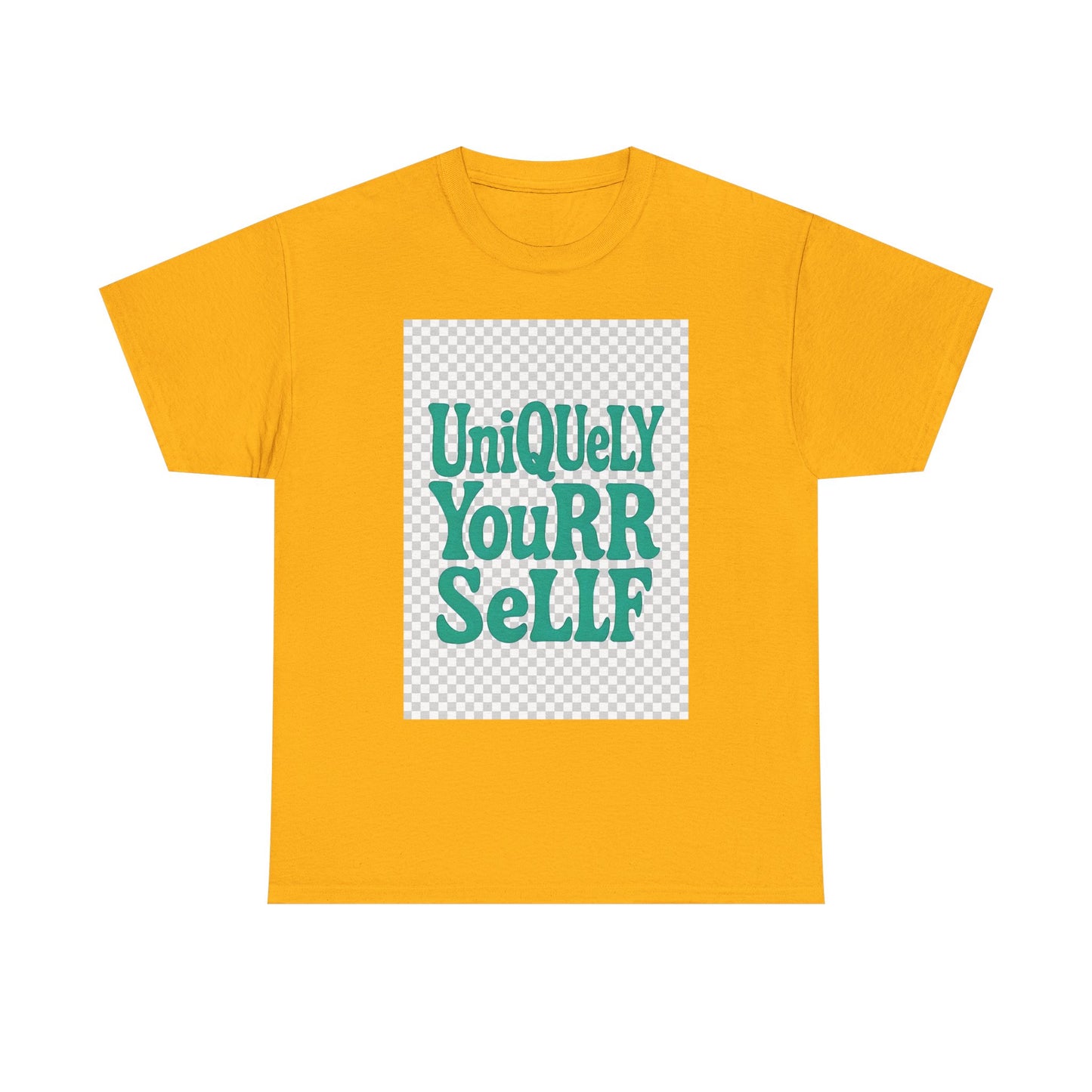 Uniquely You Unisex Heavy Cotton Tee – Empowerment Graphic Shirt, Everyday Comfort | HERARTSSSS