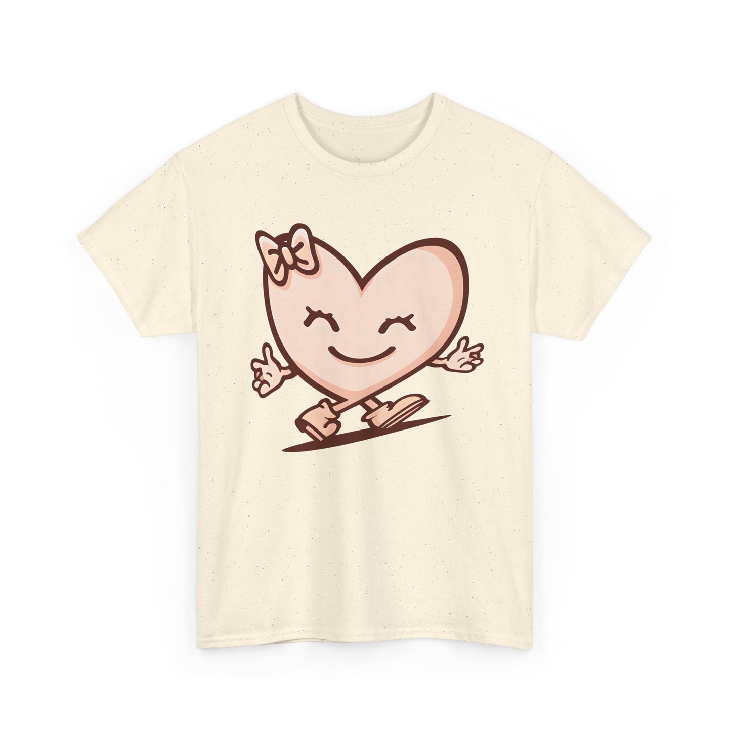 Heart Skating Tee, Cute Valentine Shirt, Unisex Cotton T-Shirt, Love Graphic Tee, Skater Gift, Couples Shirt, Birthday Present