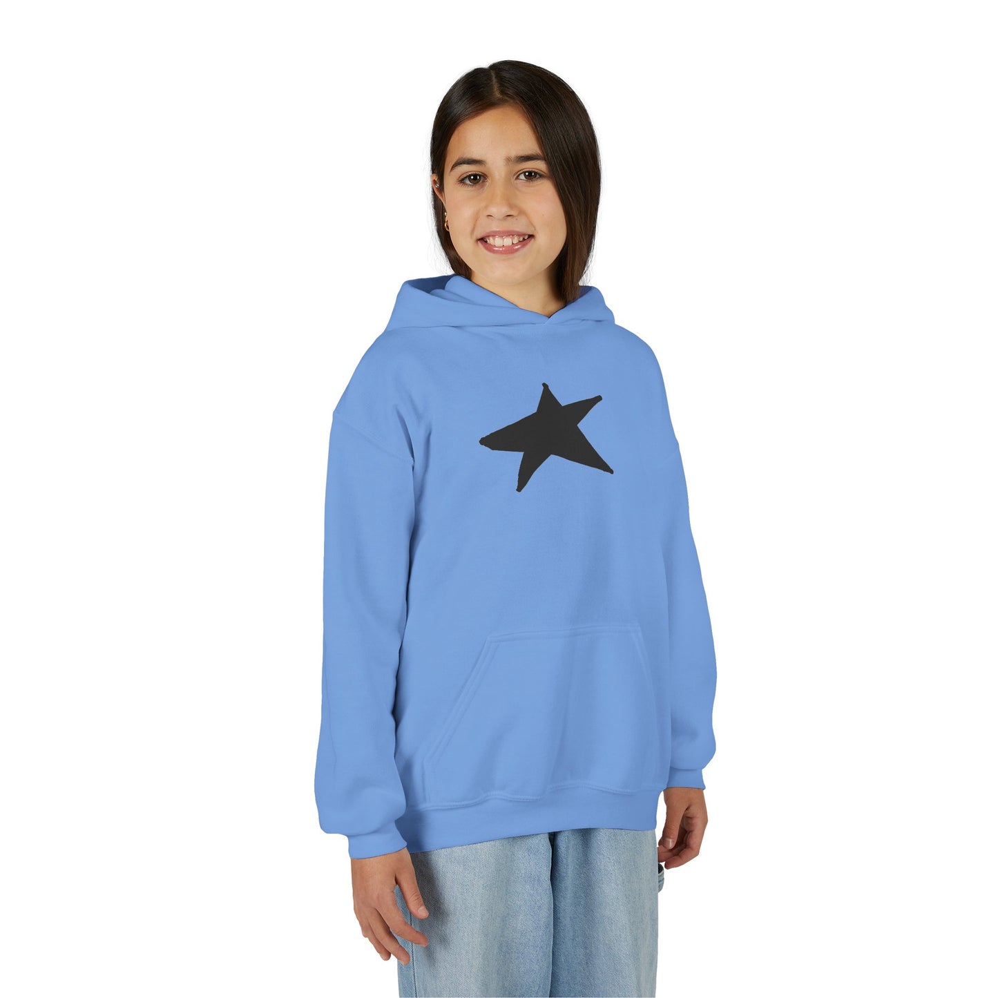 Youth Heavy Blend Hooded Sweatshirt — Cozy Kangaroo Pocket (50/50)