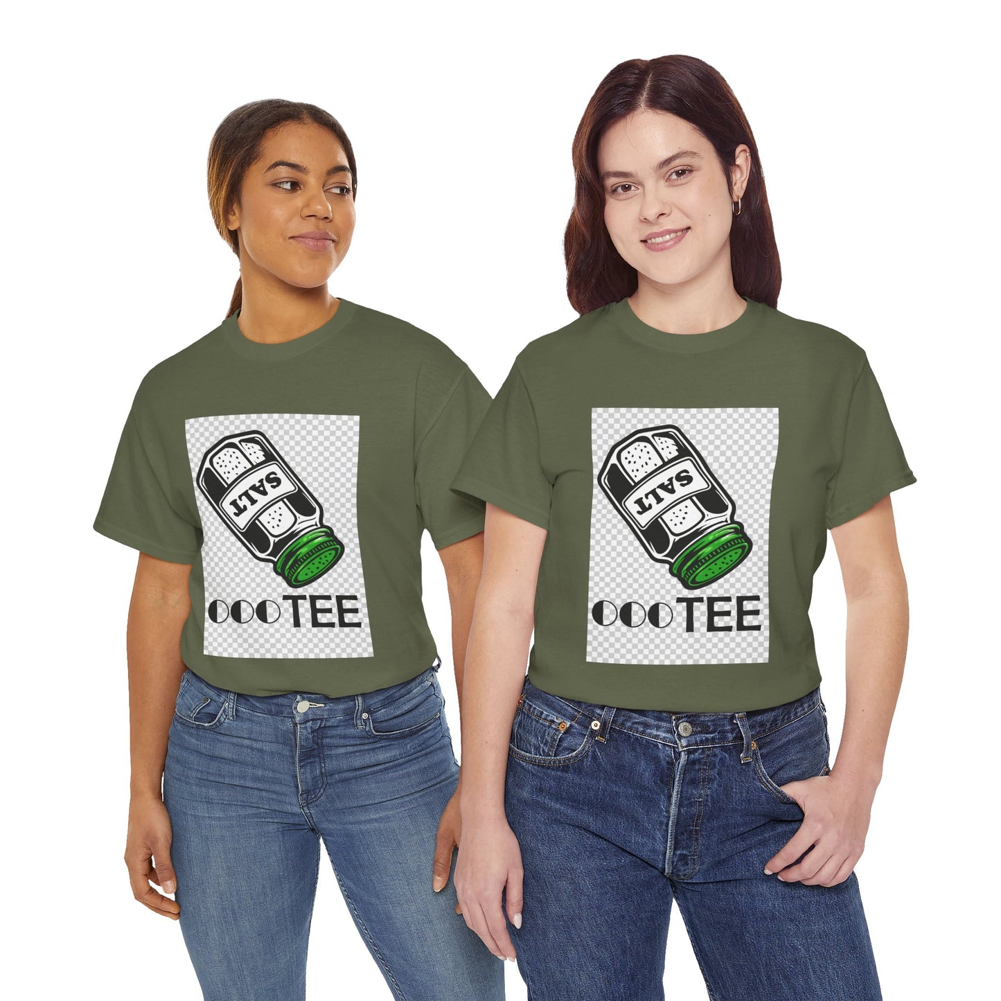 Salt TEE Shirt — Unisex Heavy Cotton Tee, Smooth Print Surface