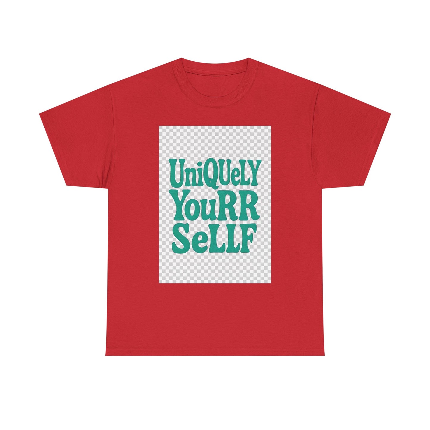 Uniquely You Unisex Heavy Cotton Tee – Empowerment Graphic Shirt, Everyday Comfort | HERARTSSSS