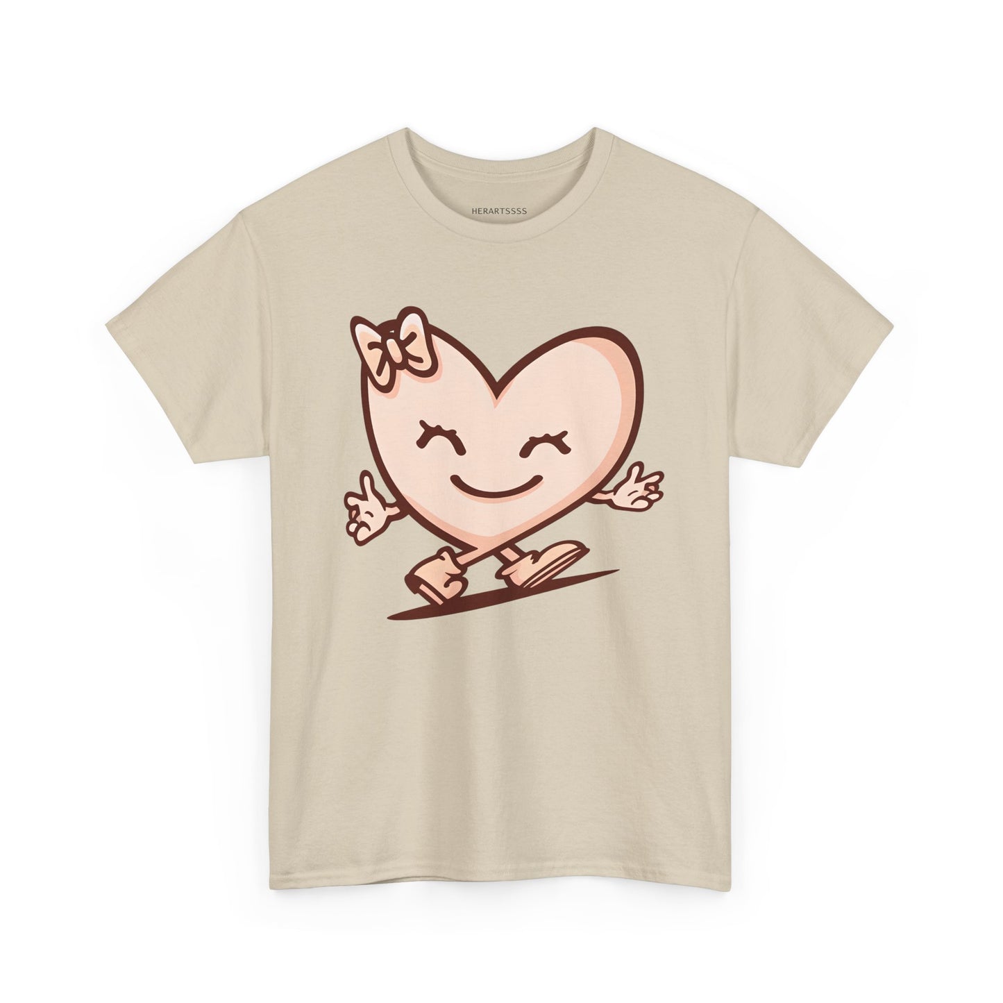 Heart Skating Tee, Cute Valentine Shirt, Unisex Cotton T-Shirt, Love Graphic Tee, Skater Gift, Couples Shirt, Birthday Present | HERARTSSSS™