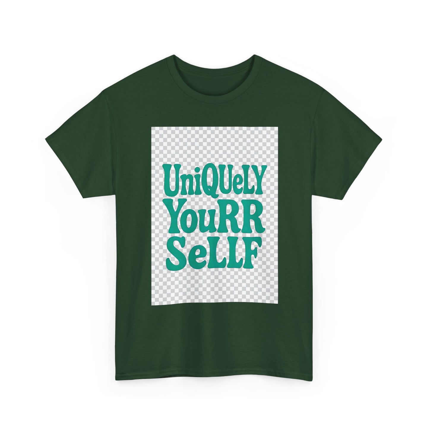 Uniquely You Unisex Heavy Cotton Tee – Empowerment Graphic Shirt, Everyday Comfort | HERARTSSSS