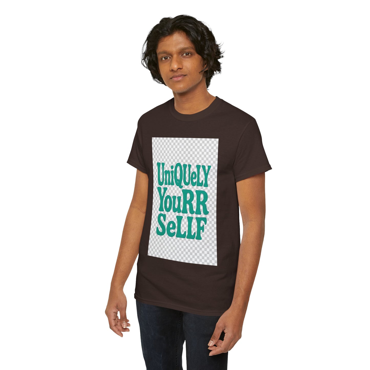 Uniquely Yourrsellf Unisex Heavy Cotton Tee – Empowerment Graphic Shirt, Everyday Comfort | UNIQUELY YOURRSELLF