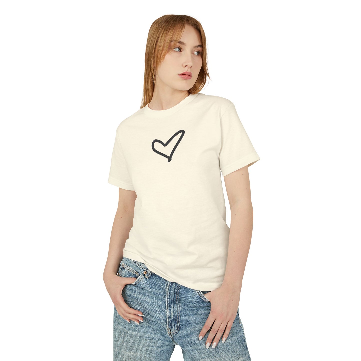 Unisex Heart Ultra Cotton Tee — Garment-Dyed Heavy Cotton