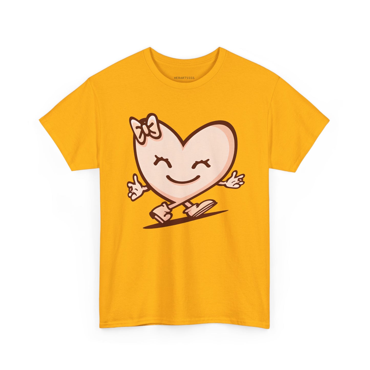 Heart Skating Tee, Cute Valentine Shirt, Unisex Cotton T-Shirt, Love Graphic Tee, Skater Gift, Couples Shirt, Birthday Present | HERARTSSSS™