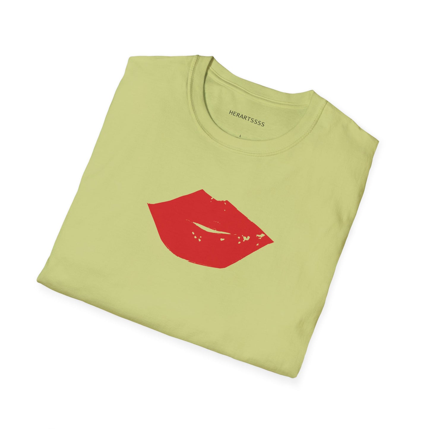 Kiss Mark Unisex Softstyle T-Shirt — 100% Ring-Spun Cotton | HERARTSSSS