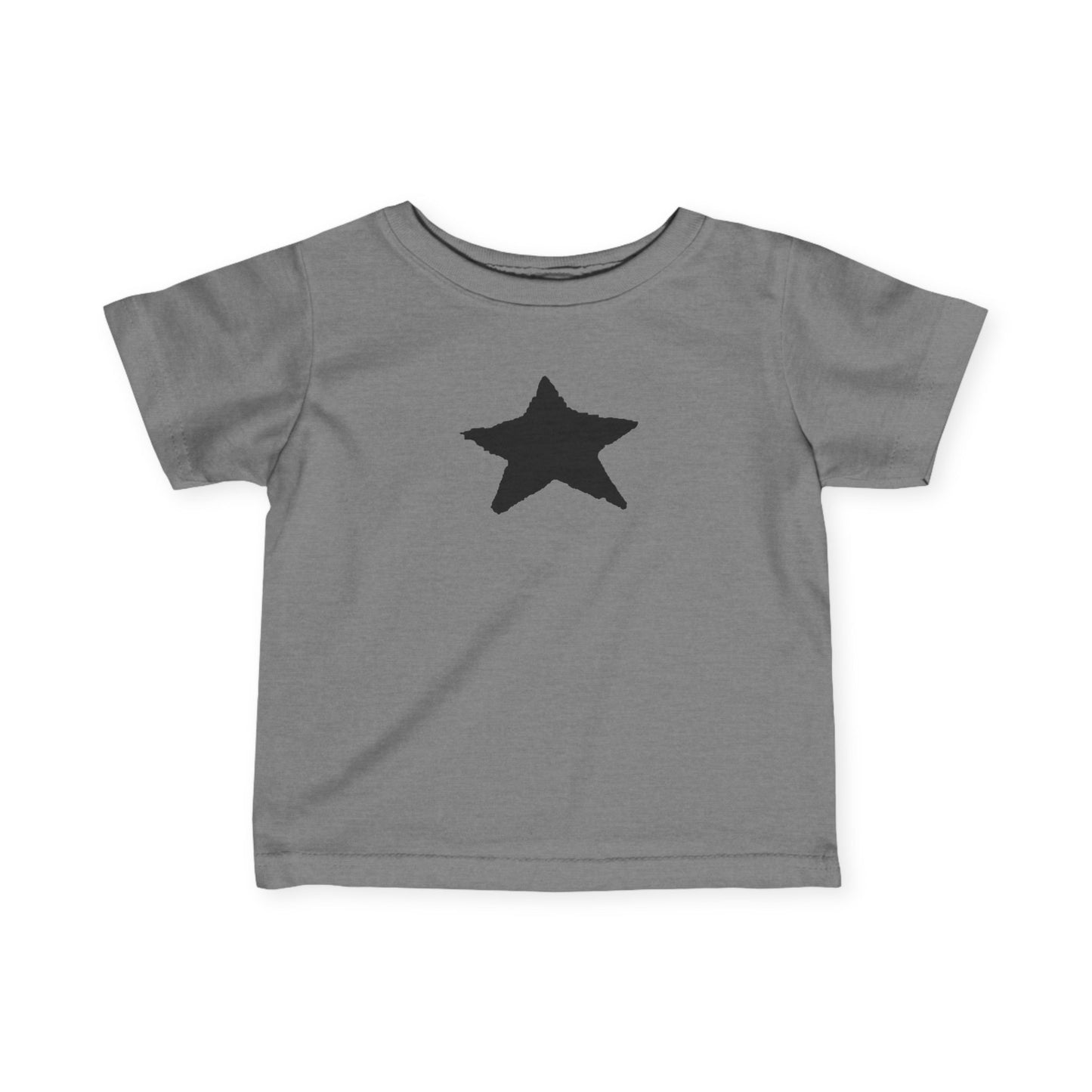 Cute Star Infant Fine Jersey Tee - Soft Cotton Baby T-Shirt