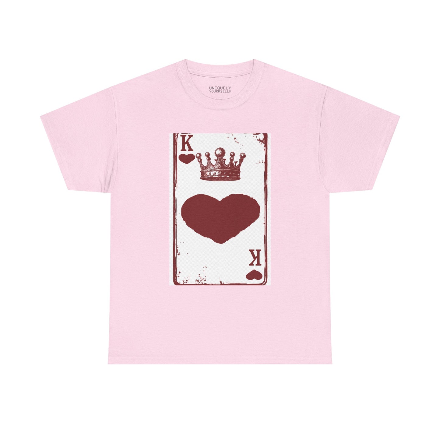 King of Hearts — Unisex Heavy Cotton Tee (Playing Card Graphic) | UNIQUELY YOURRSELLF