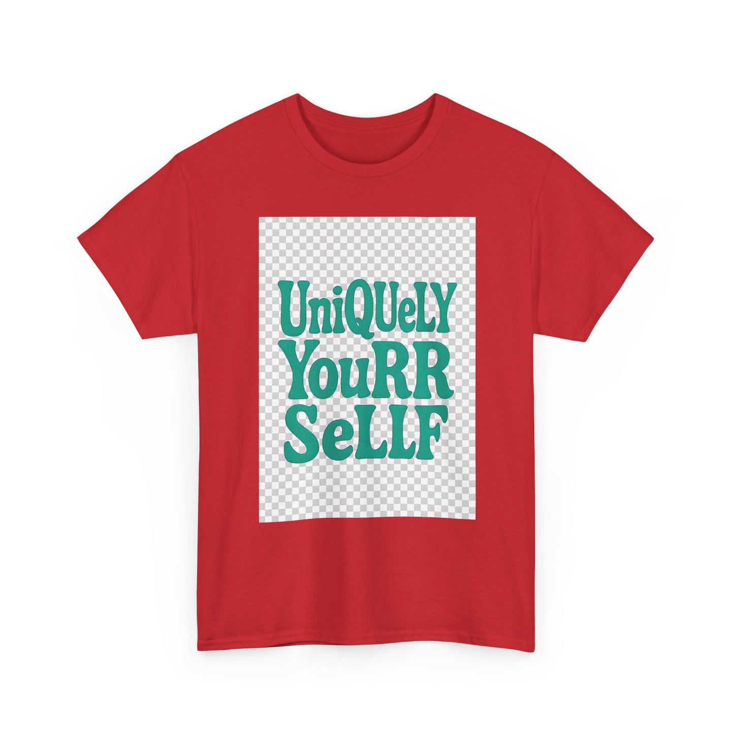 Uniquely You Unisex Heavy Cotton Tee – Empowerment Graphic Shirt, Everyday Comfort | HERARTSSSS