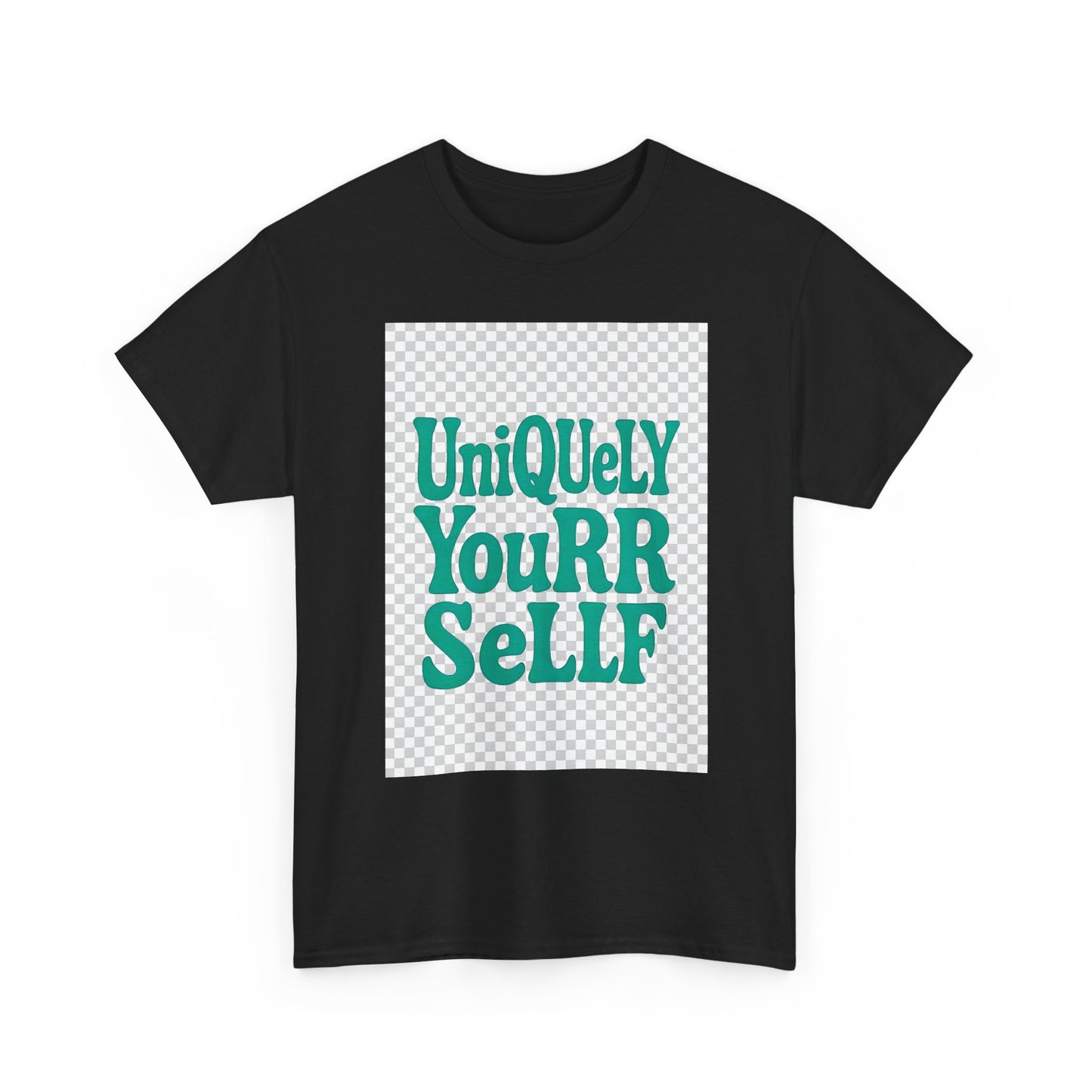 Uniquely You Unisex Heavy Cotton Tee – Empowerment Graphic Shirt, Everyday Comfort | HERARTSSSS