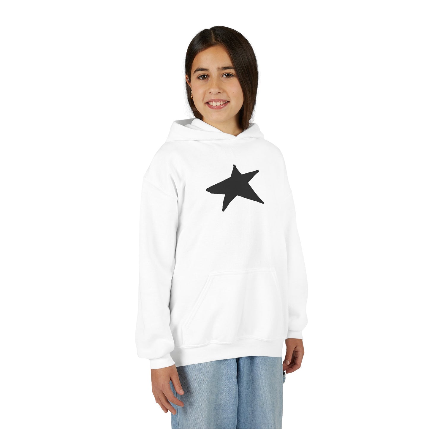Youth Heavy Blend Hooded Sweatshirt — Cozy Kangaroo Pocket (50/50)