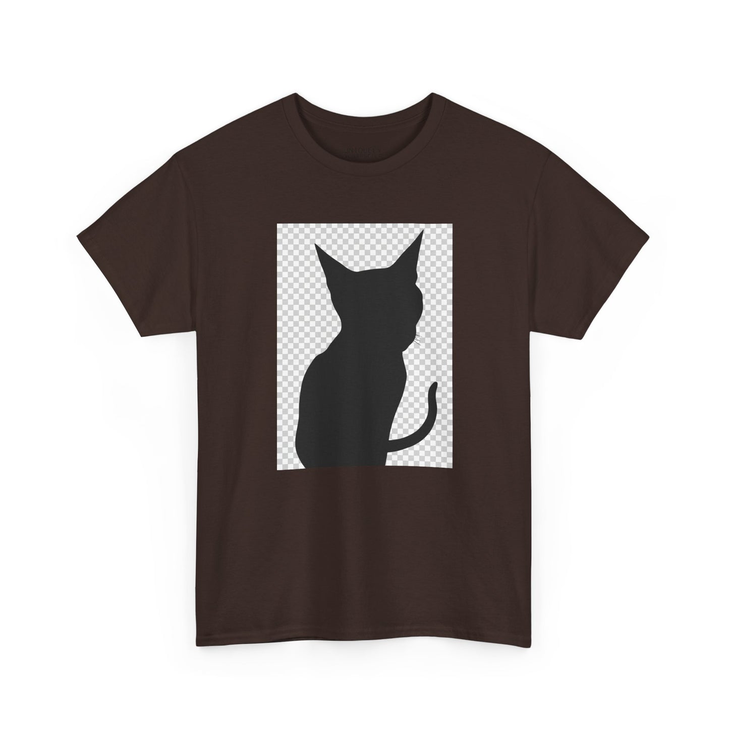 Cat Silhouette Unisex Tee — Heavy Cotton Graphic Shirt for Cat Lovers | UNIQUELY YOURRSELLF ®