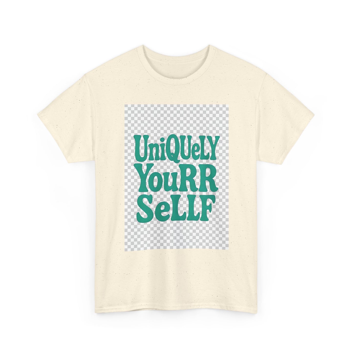 Uniquely You Unisex Heavy Cotton Tee – Empowerment Graphic Shirt, Everyday Comfort | HERARTSSSS