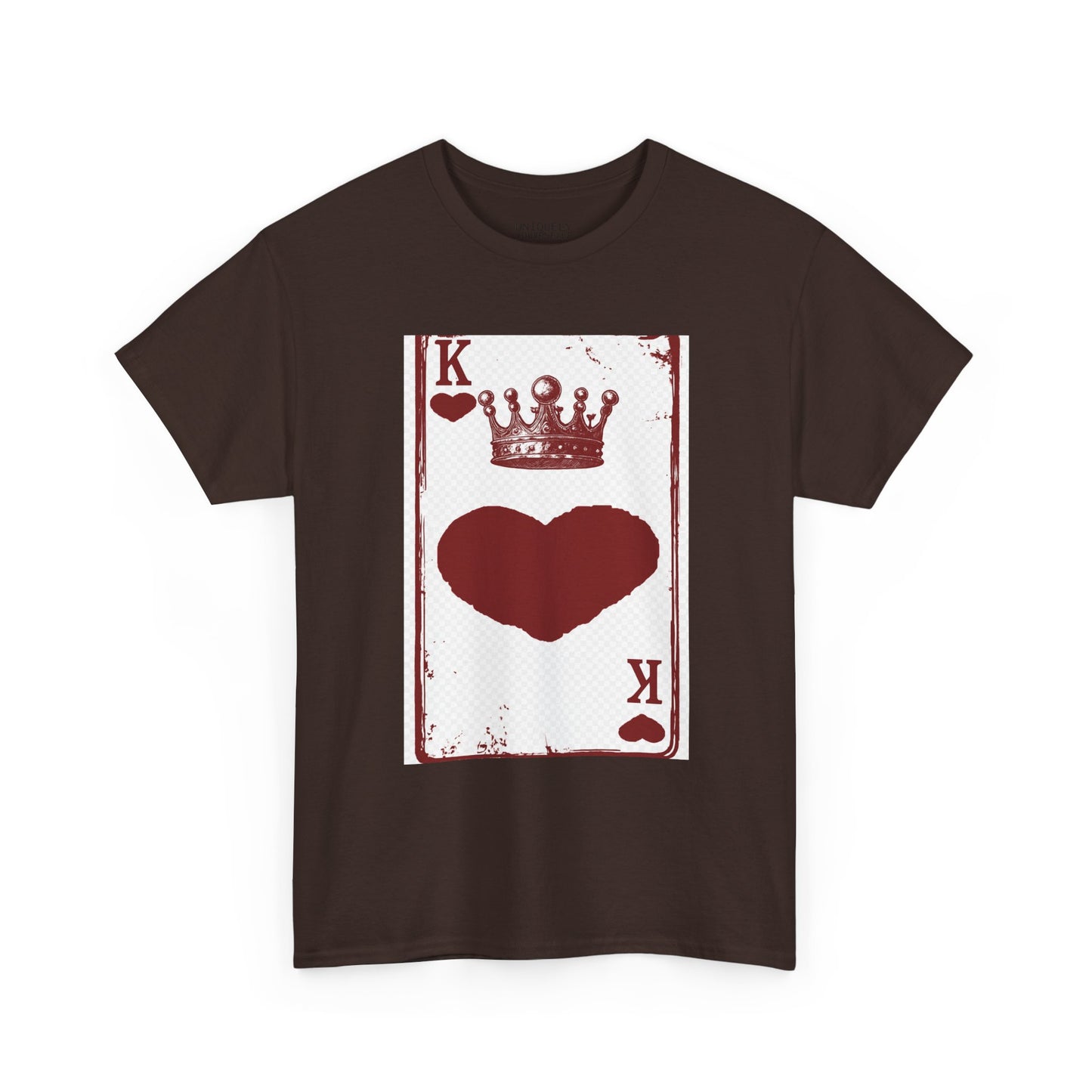 King of Hearts — Unisex Heavy Cotton Tee (Playing Card Graphic) | UNIQUELY YOURRSELLF