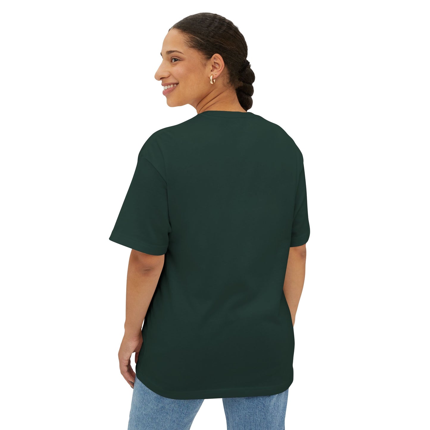 Star Unisex Oversized Boxy Tee — Dropped Shoulder Casual Tee (100% Cotton) | HERARTSSSS