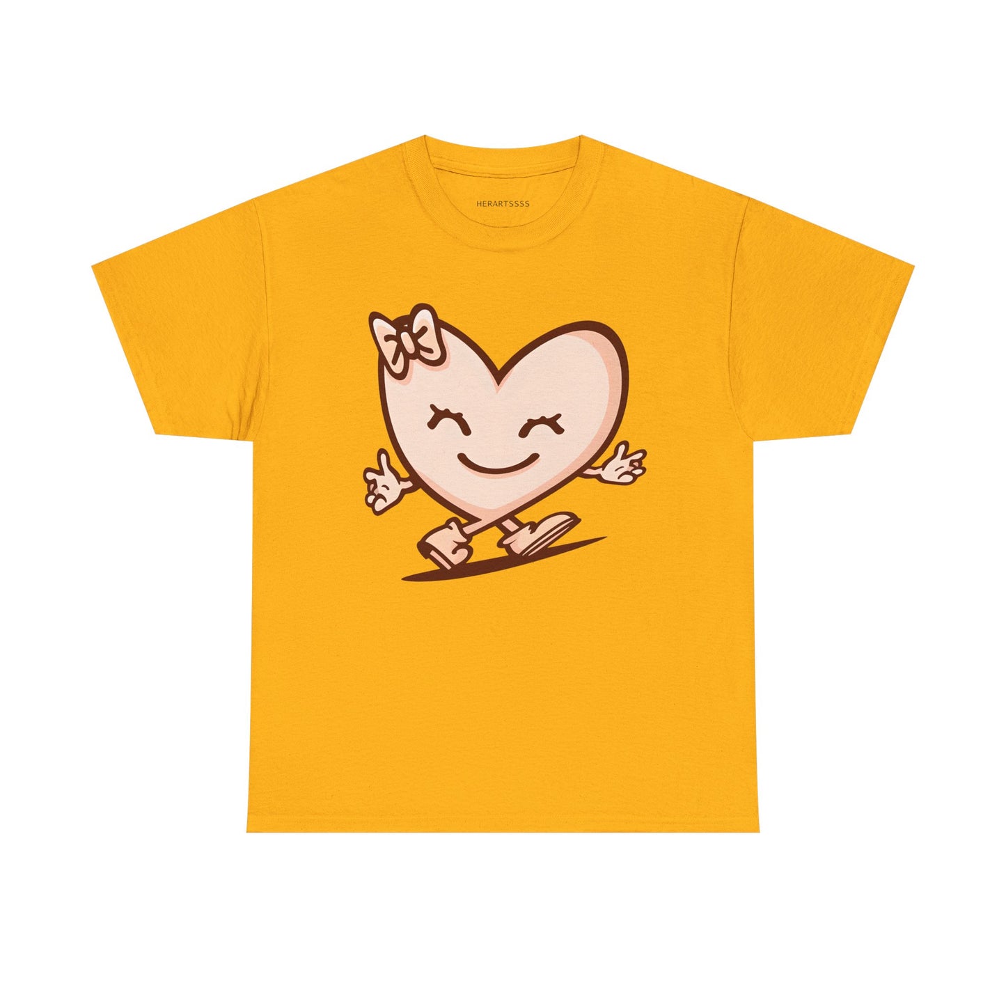 Heart Skating Tee, Cute Valentine Shirt, Unisex Cotton T-Shirt, Love Graphic Tee, Skater Gift, Couples Shirt, Birthday Present | HERARTSSSS™