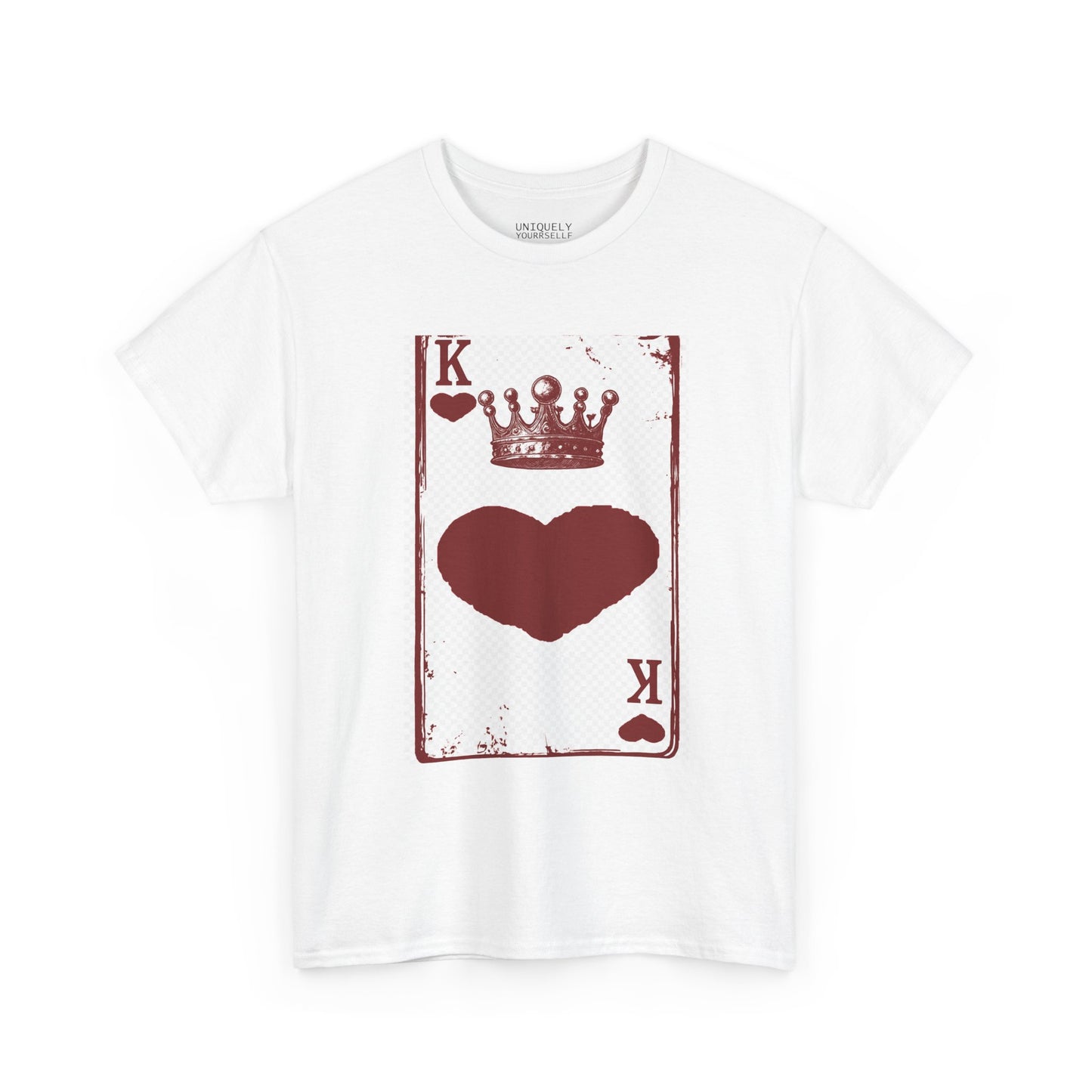 King of Hearts — Unisex Heavy Cotton Tee (Playing Card Graphic) | UNIQUELY YOURRSELLF