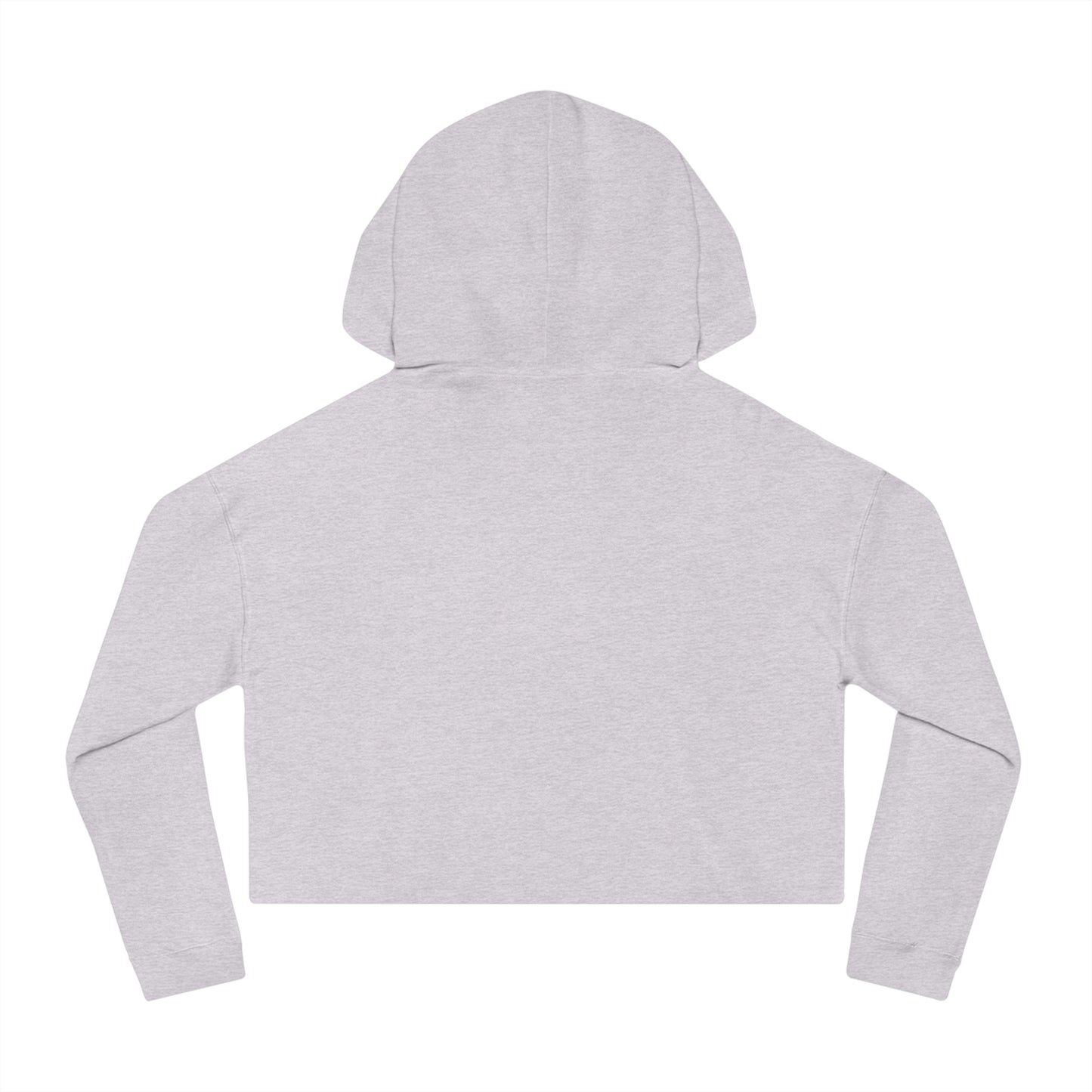 Chic Star-Embroidered Cropped Hoodie — Women's 80/20 Cotton-Poly