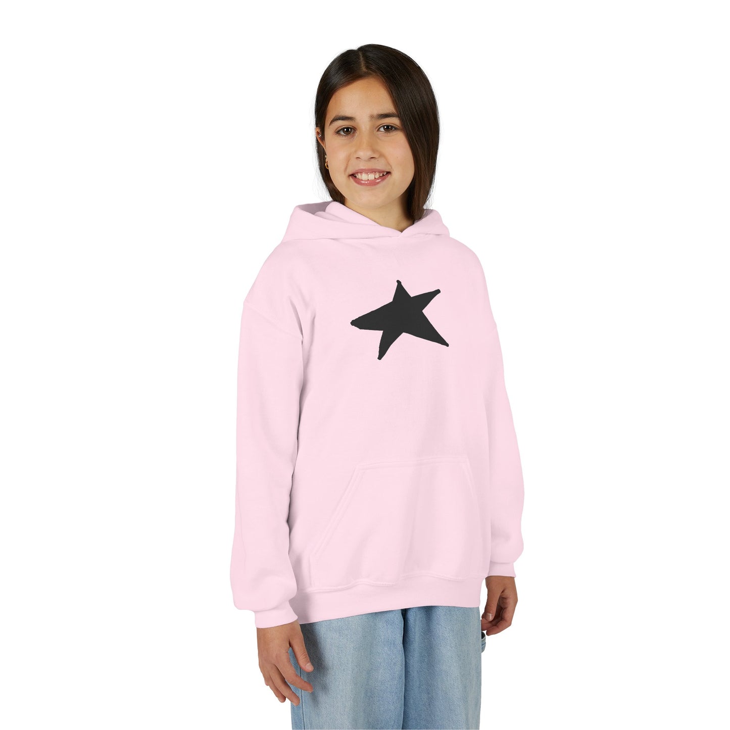Youth Heavy Blend Hooded Sweatshirt — Cozy Kangaroo Pocket (50/50)