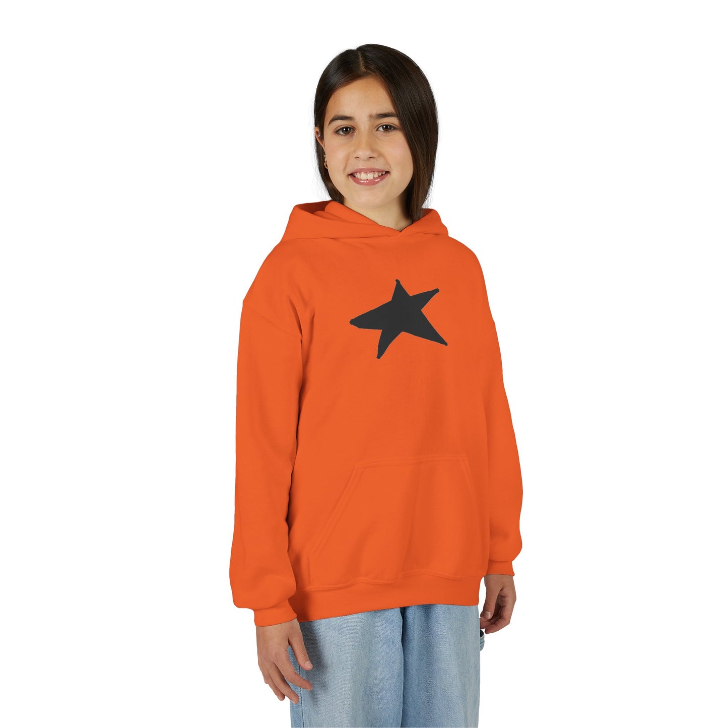 Youth Heavy Blend Hooded Sweatshirt — Cozy Kangaroo Pocket (50/50)
