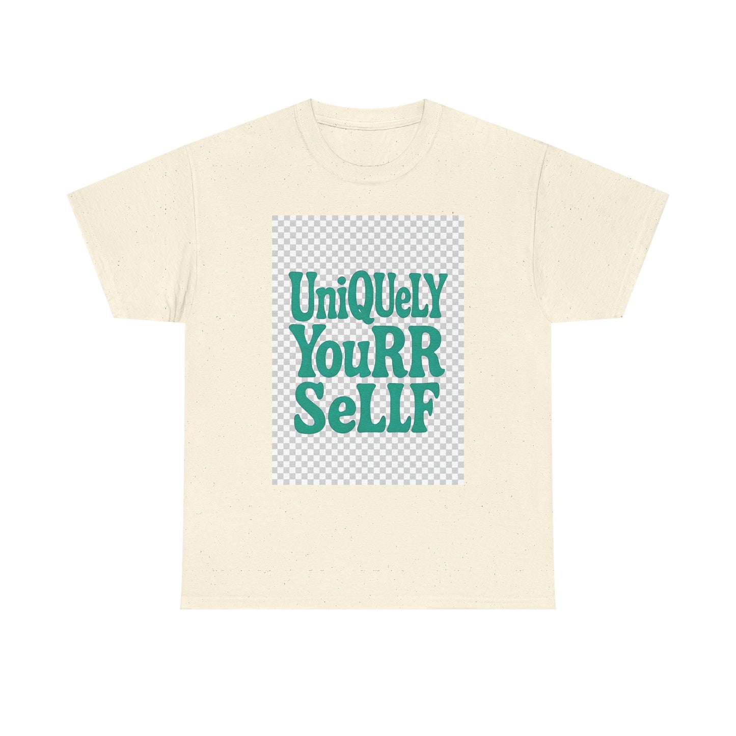 Uniquely You Unisex Heavy Cotton Tee – Empowerment Graphic Shirt, Everyday Comfort | HERARTSSSS