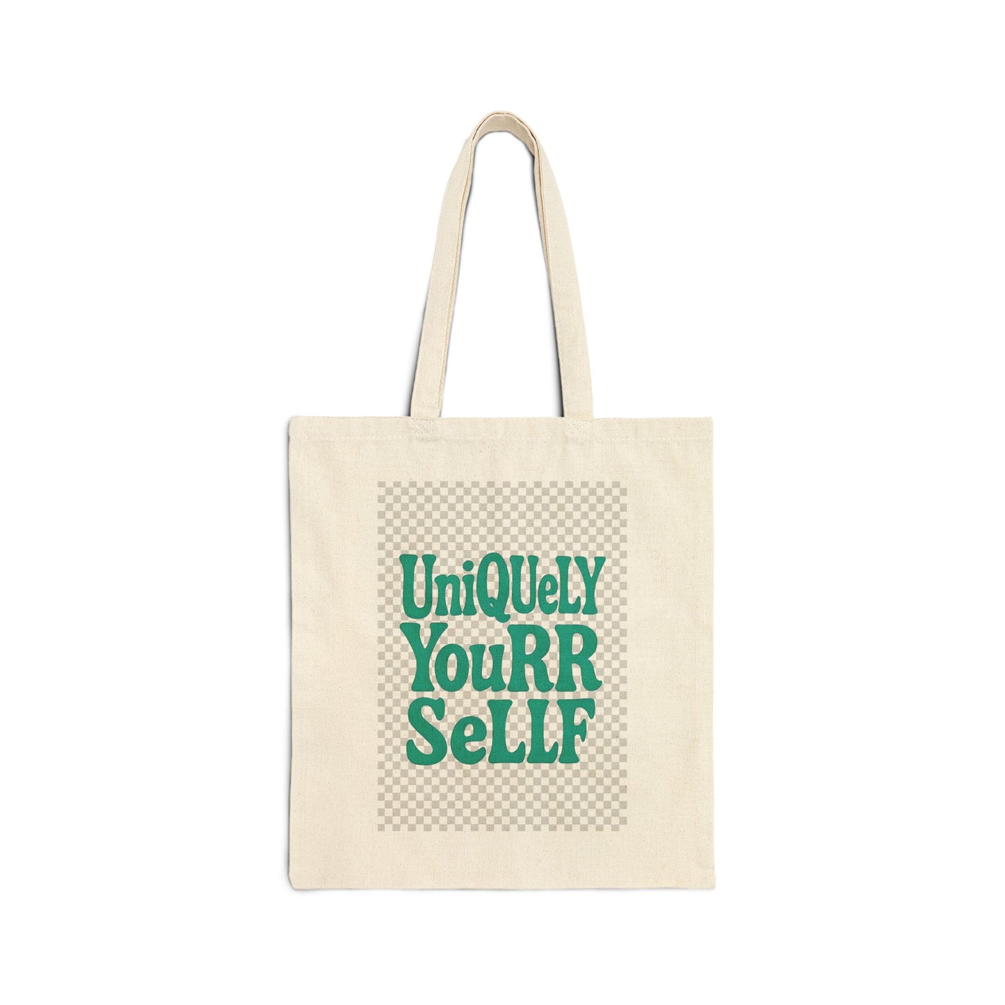 Uniquely You Cotton Canvas Tote Bag – Durable Reusable Shopping Bag, Everyday Carry | HERARTSSSS