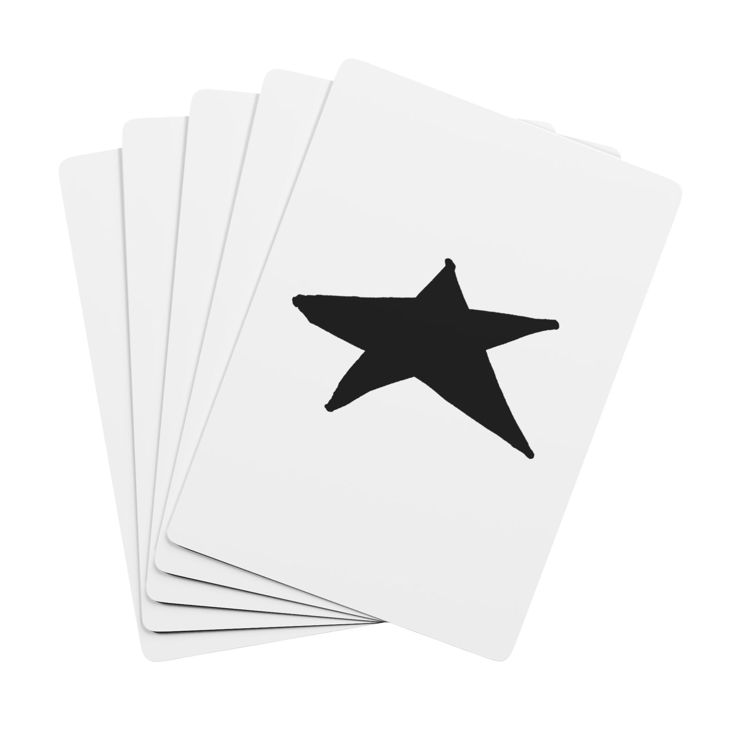 Vintage-Style Star Poker Playing Cards Set - Perfect for Game Night