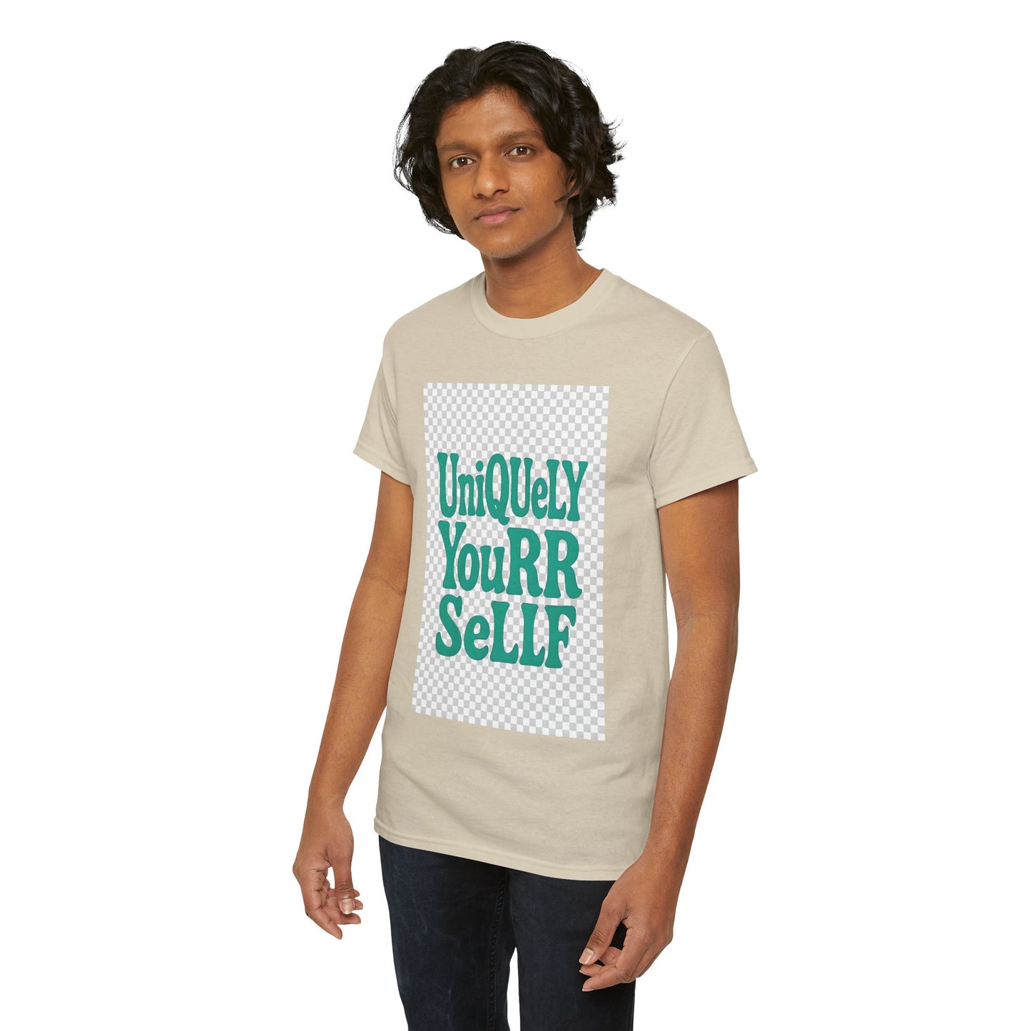 Uniquely Yourrsellf Unisex Heavy Cotton Tee – Empowerment Graphic Shirt, Everyday Comfort | UNIQUELY YOURRSELLF
