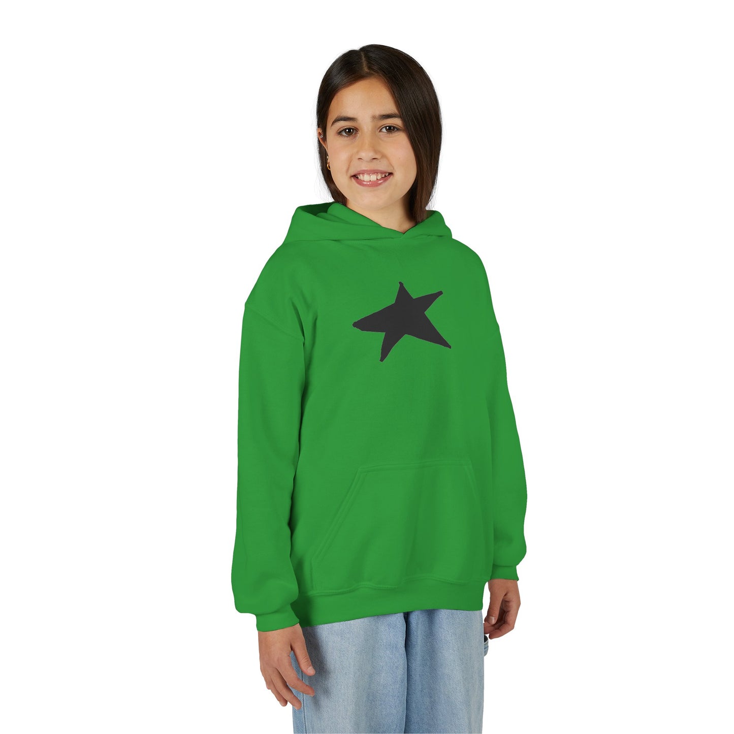 Youth Heavy Blend Hooded Sweatshirt — Cozy Kangaroo Pocket (50/50)