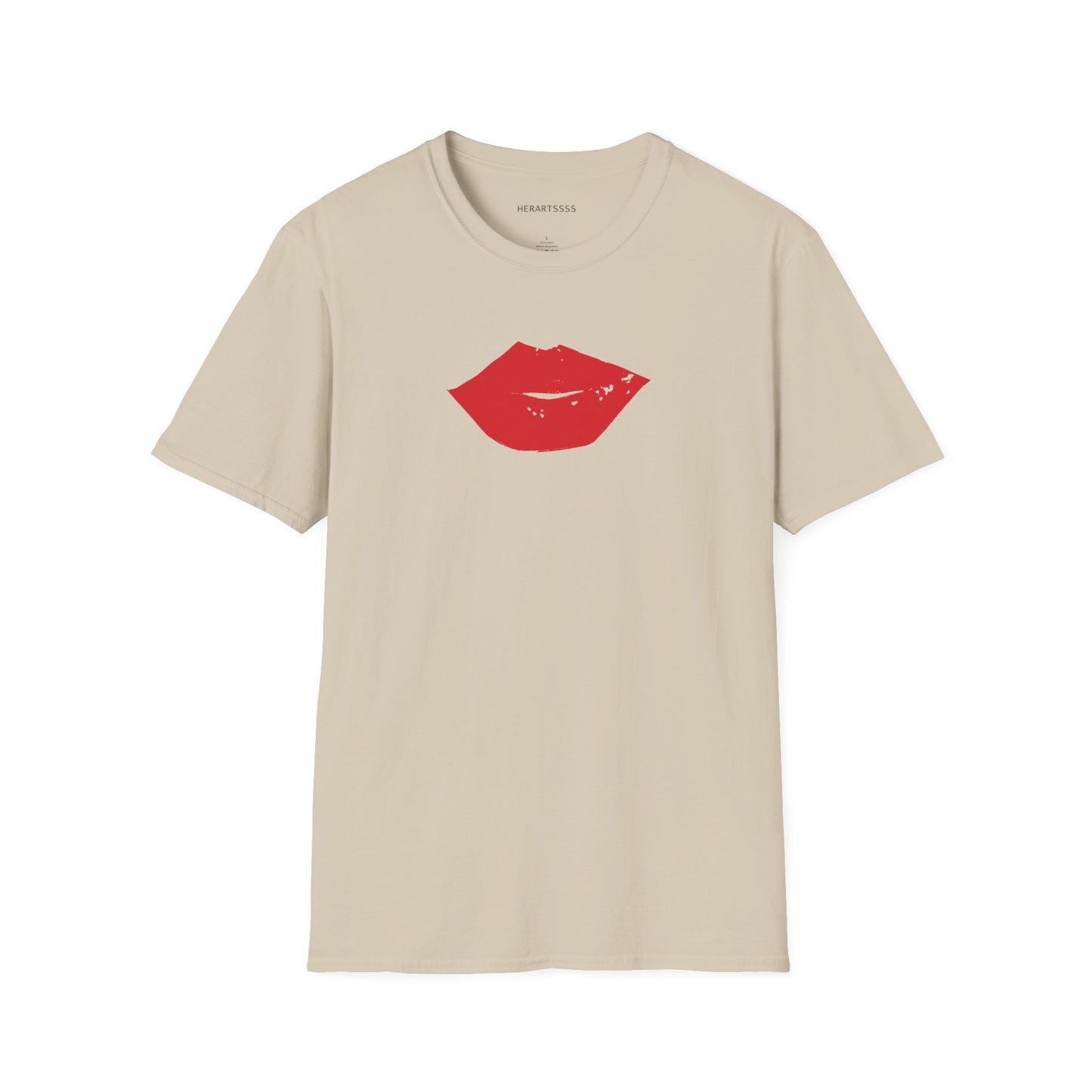 Kiss Mark Unisex Softstyle T-Shirt — 100% Ring-Spun Cotton | HERARTSSSS