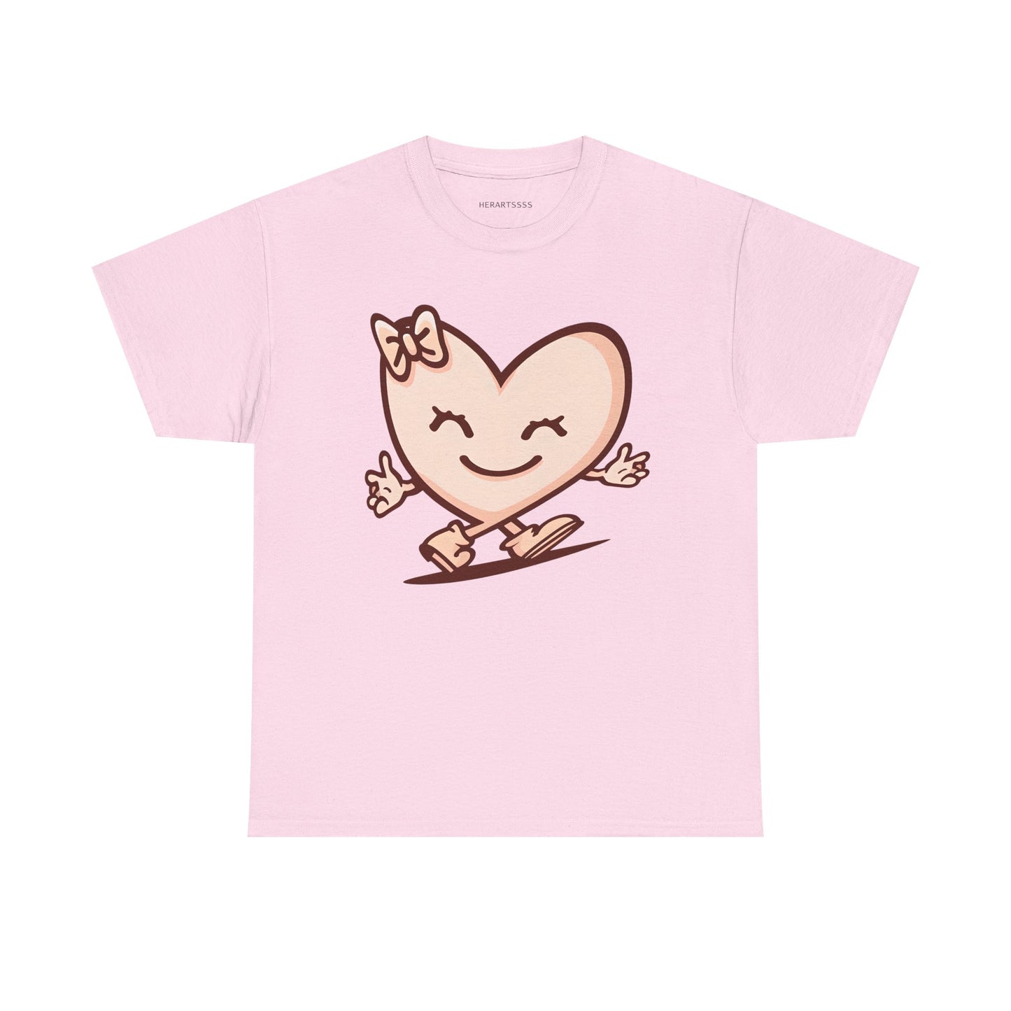 Heart Skating Tee, Cute Valentine Shirt, Unisex Cotton T-Shirt, Love Graphic Tee, Skater Gift, Couples Shirt, Birthday Present | HERARTSSSS™