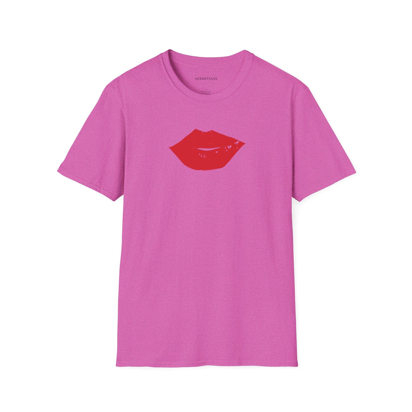Kiss Mark Unisex Softstyle T-Shirt — 100% Ring-Spun Cotton | HERARTSSSS