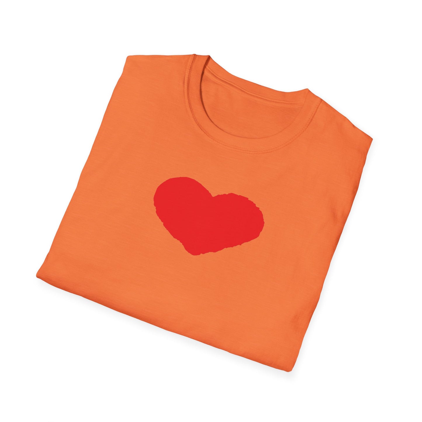 Heart Unisex Softstyle T-Shirt — 100% Ring-Spun Cotton