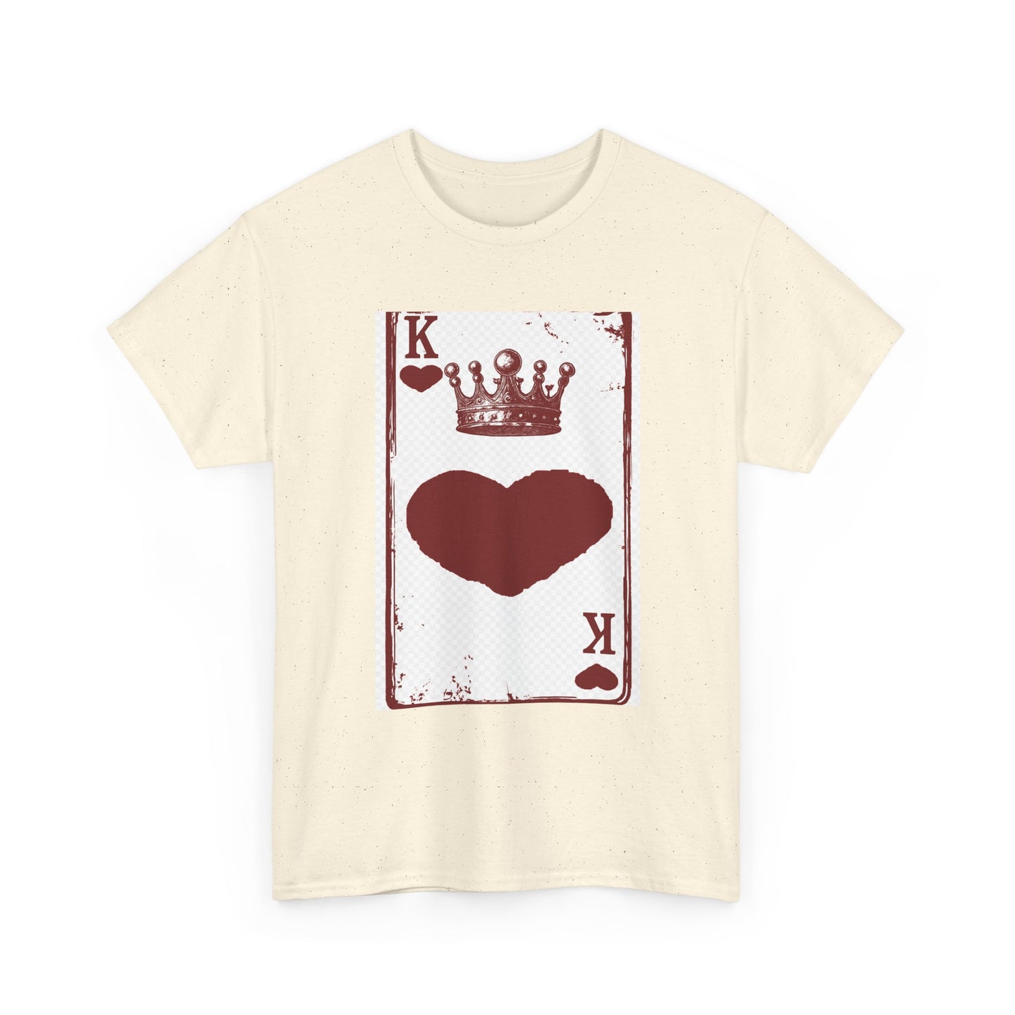 King of Hearts — Unisex Heavy Cotton Tee (Playing Card Graphic)