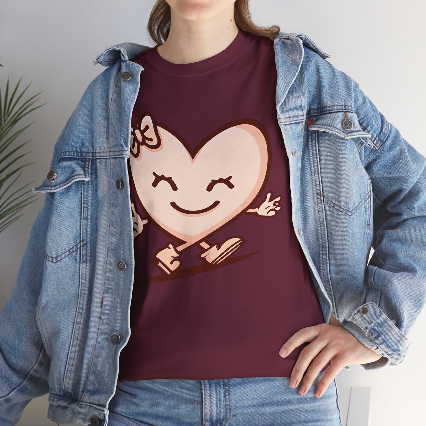 Heart Skating Tee, Cute Valentine Shirt, Unisex Cotton T-Shirt, Love Graphic Tee, Skater Gift, Couples Shirt, Birthday Present