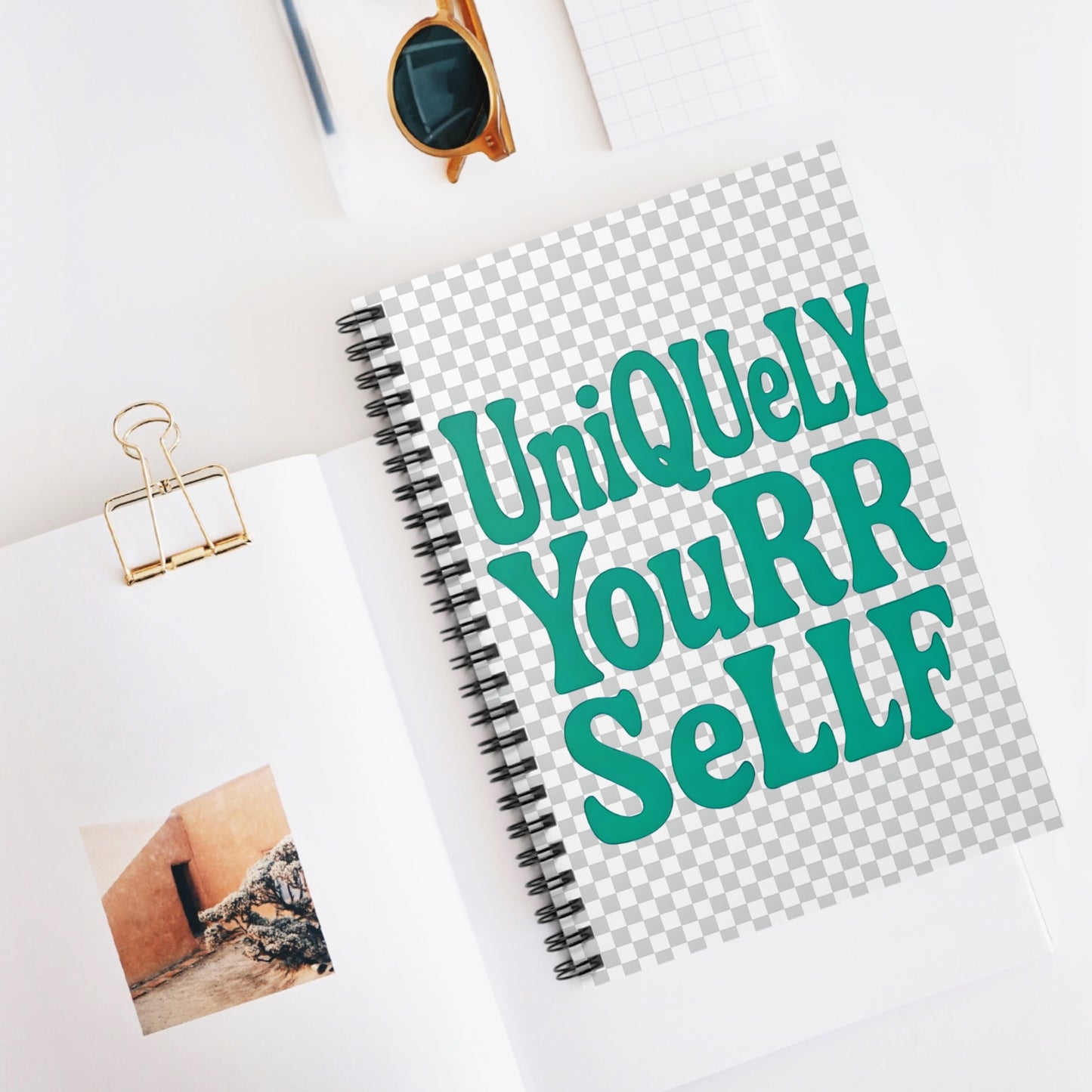 Uniquely You Spiral Notebook – Motivational Journal, Inspirational Stationery Gift for Students & Writers | HERARTSSSS