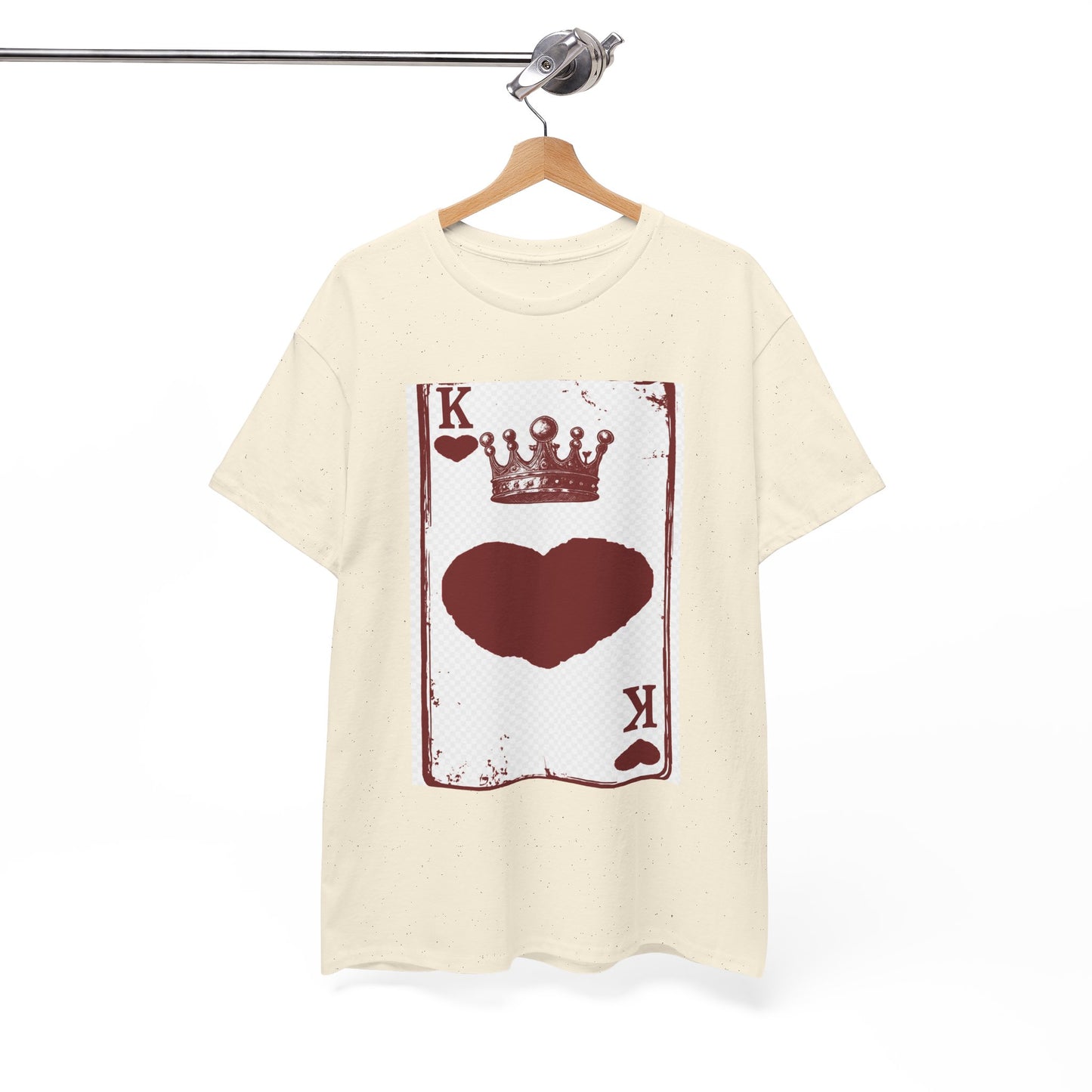 King of Hearts — Unisex Heavy Cotton Tee (Playing Card Graphic)
