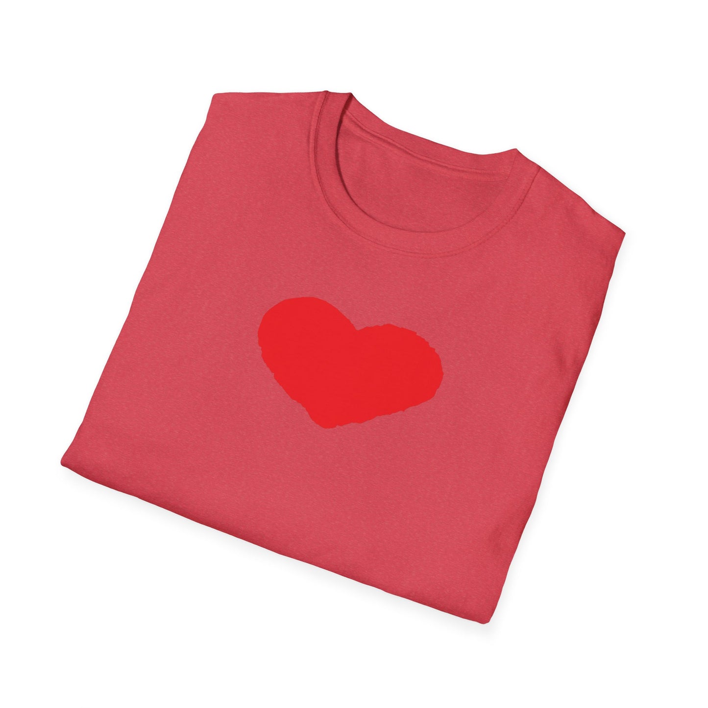 Heart Unisex Softstyle T-Shirt — 100% Ring-Spun Cotton