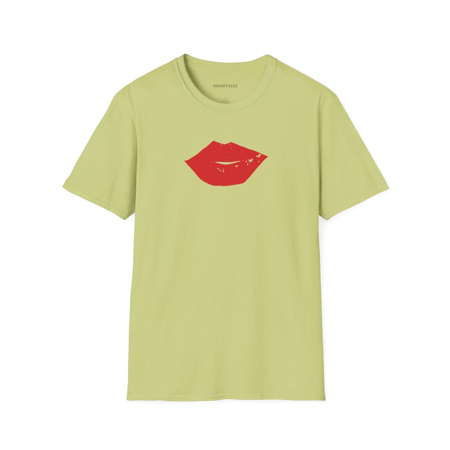 Kiss Mark Unisex Softstyle T-Shirt — 100% Ring-Spun Cotton | HERARTSSSS