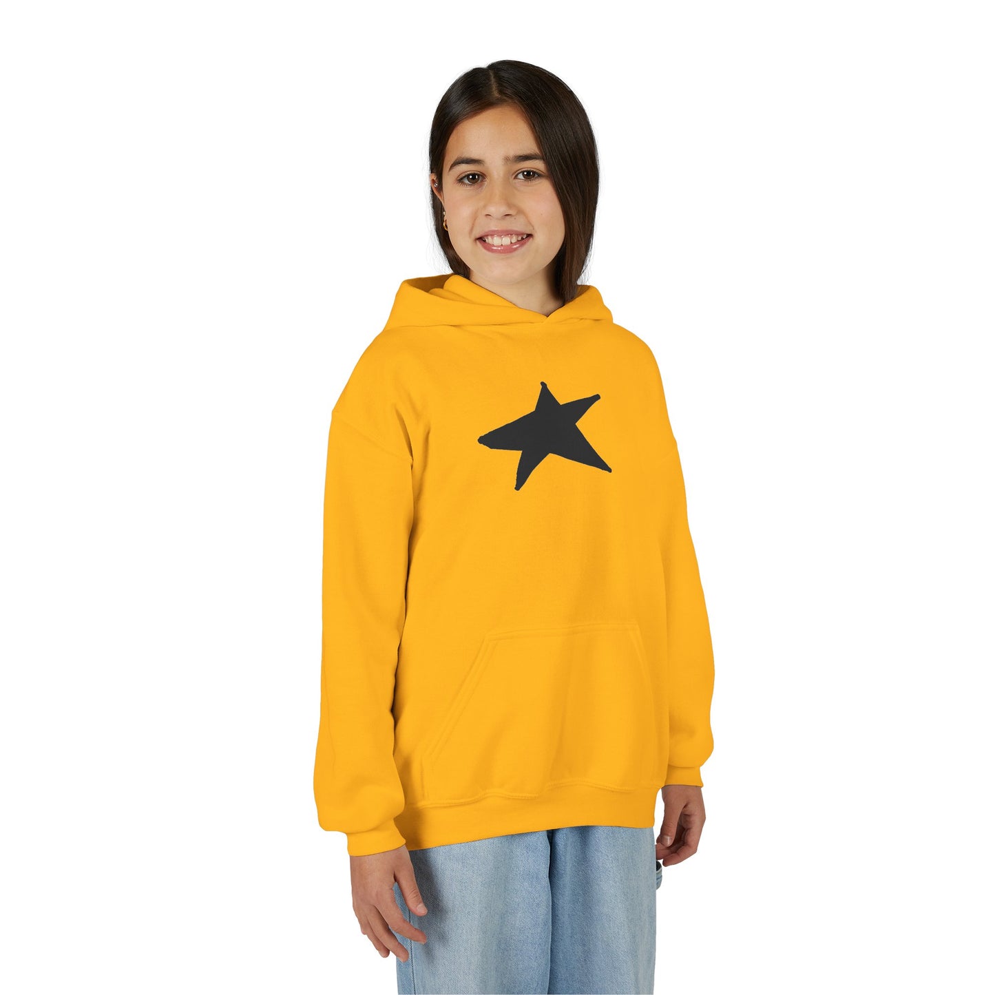 Youth Heavy Blend Hooded Sweatshirt — Cozy Kangaroo Pocket (50/50)