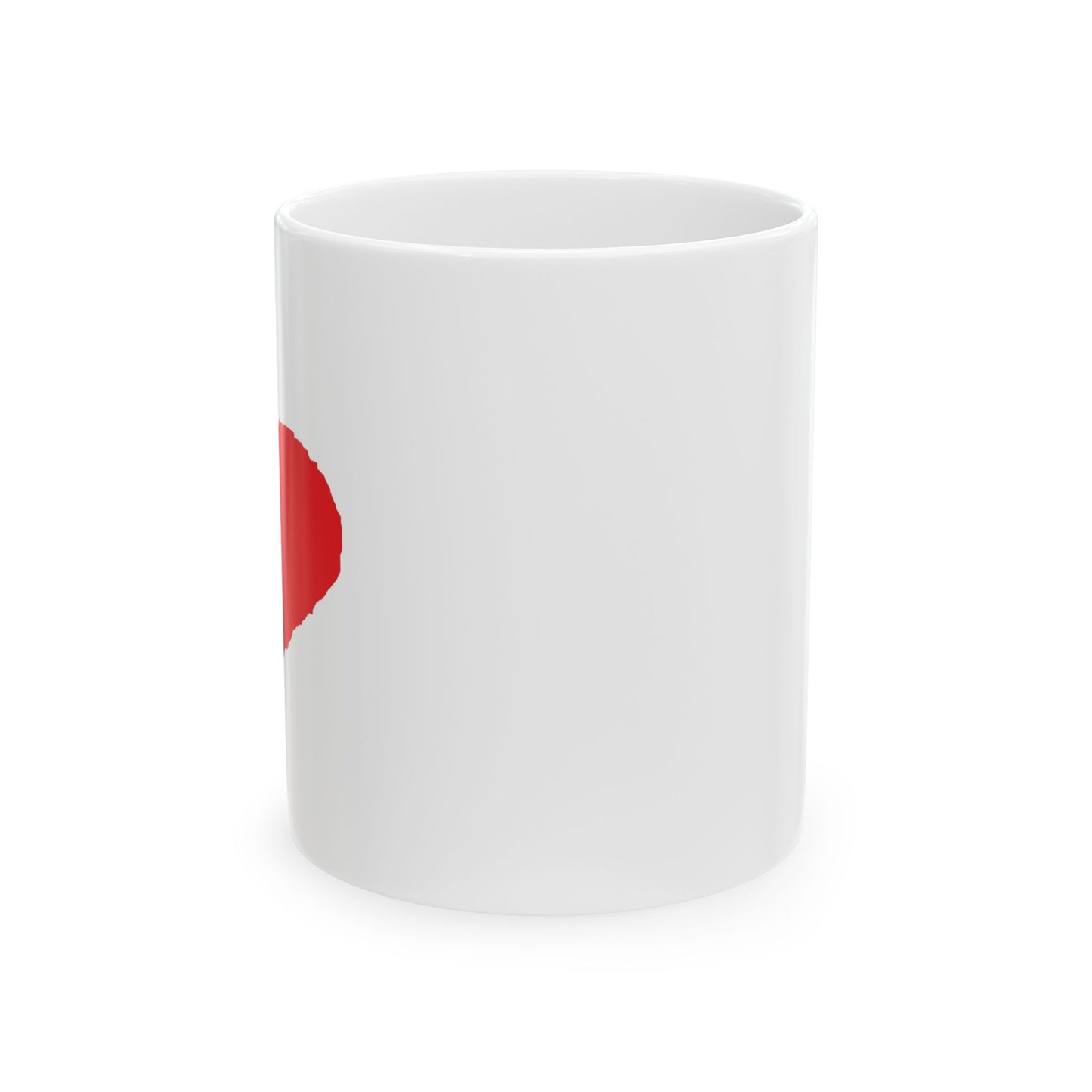 Heart Ceramic Mug, (11oz)