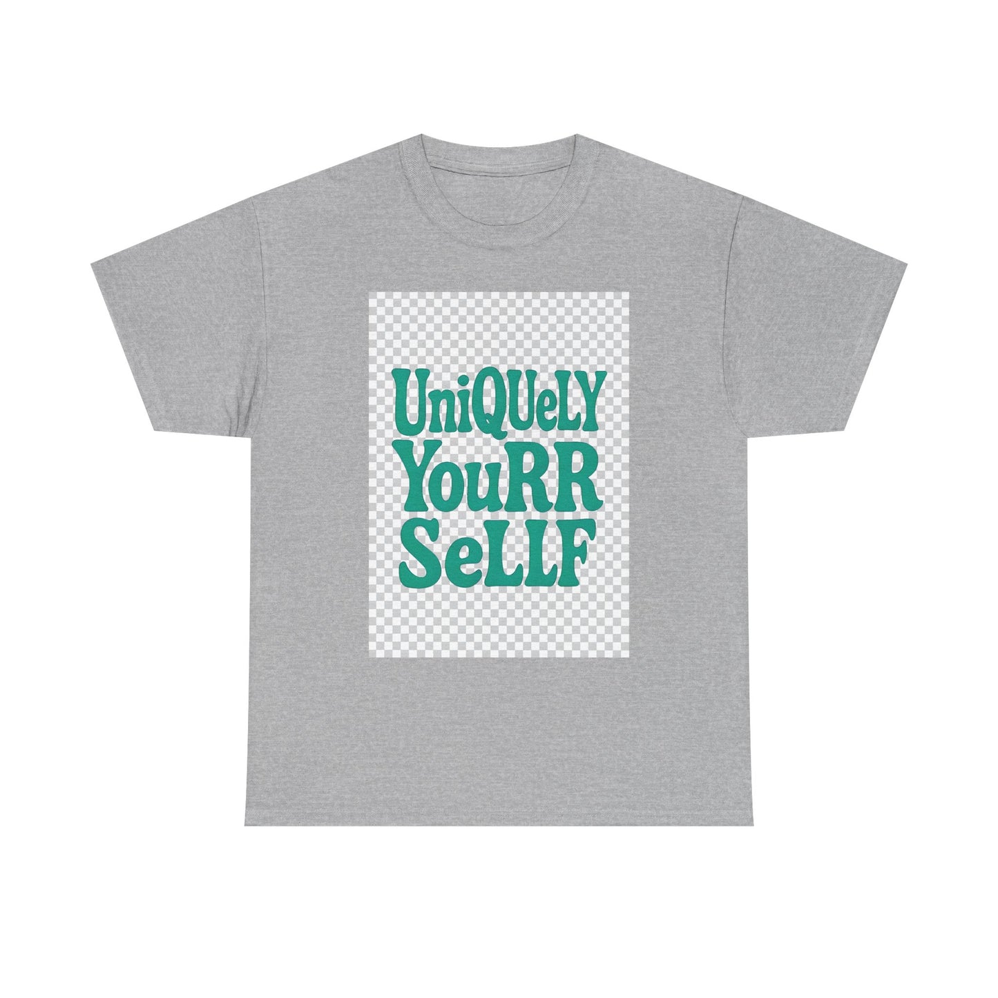 Uniquely You Unisex Heavy Cotton Tee – Empowerment Graphic Shirt, Everyday Comfort | HERARTSSSS