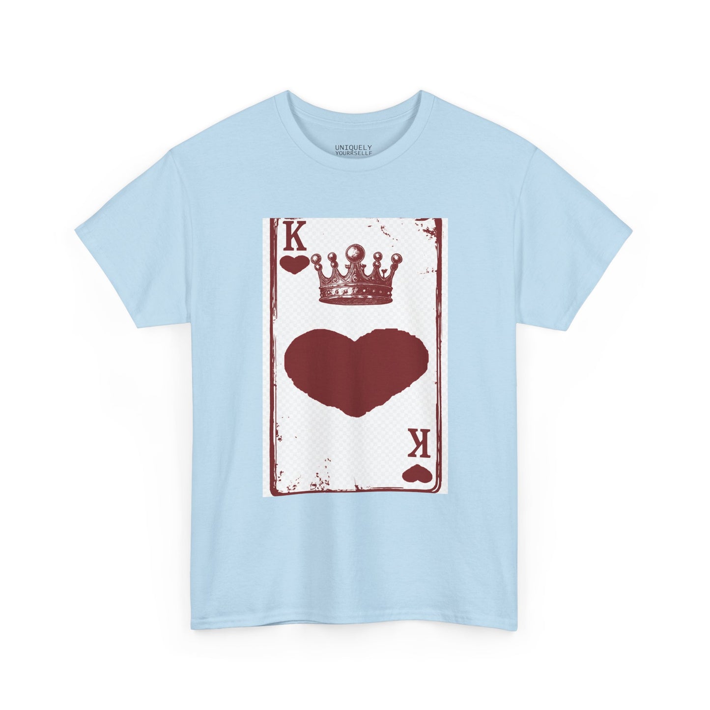 King of Hearts — Unisex Heavy Cotton Tee (Playing Card Graphic) | UNIQUELY YOURRSELLF