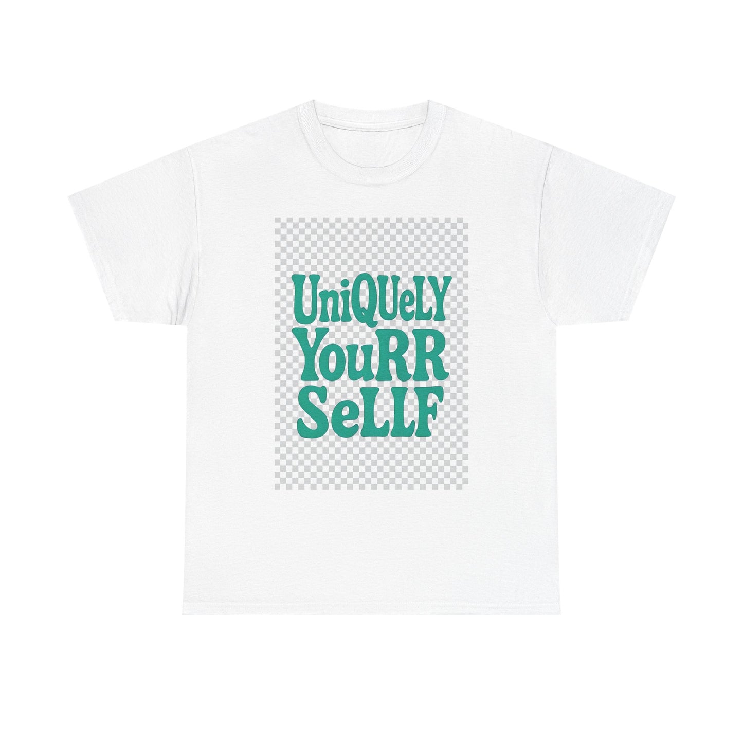 Uniquely You Unisex Heavy Cotton Tee – Empowerment Graphic Shirt, Everyday Comfort | HERARTSSSS