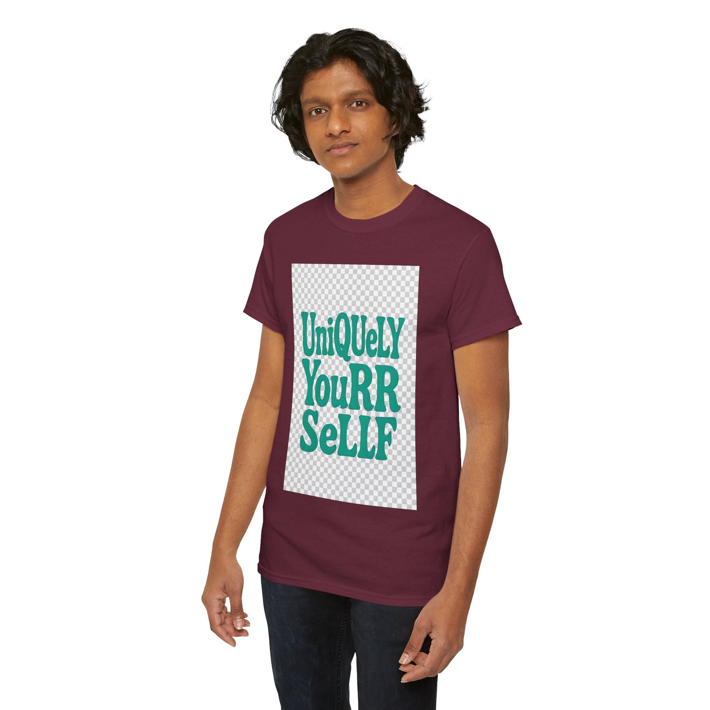 Uniquely Yourrsellf Unisex Heavy Cotton Tee – Empowerment Graphic Shirt, Everyday Comfort | UNIQUELY YOURRSELLF