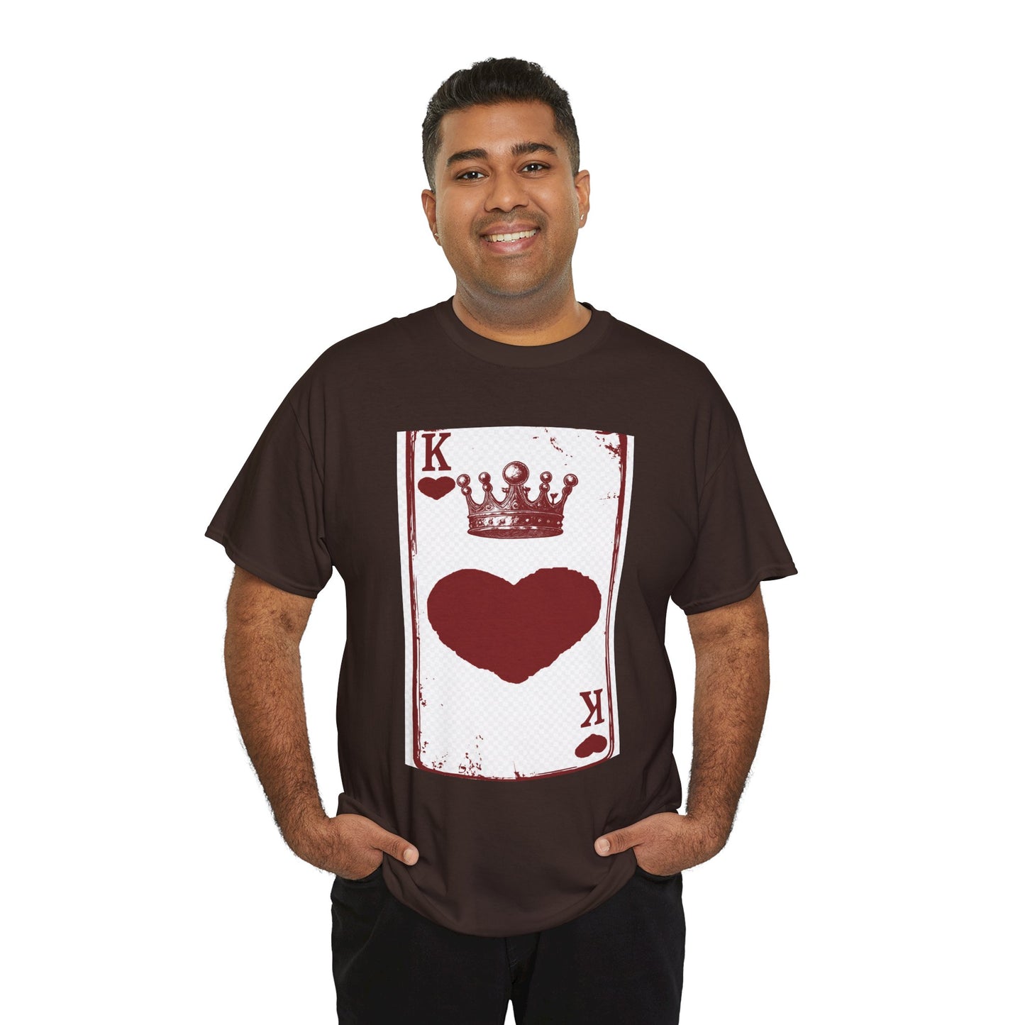 King of Hearts — Unisex Heavy Cotton Tee (Playing Card Graphic)