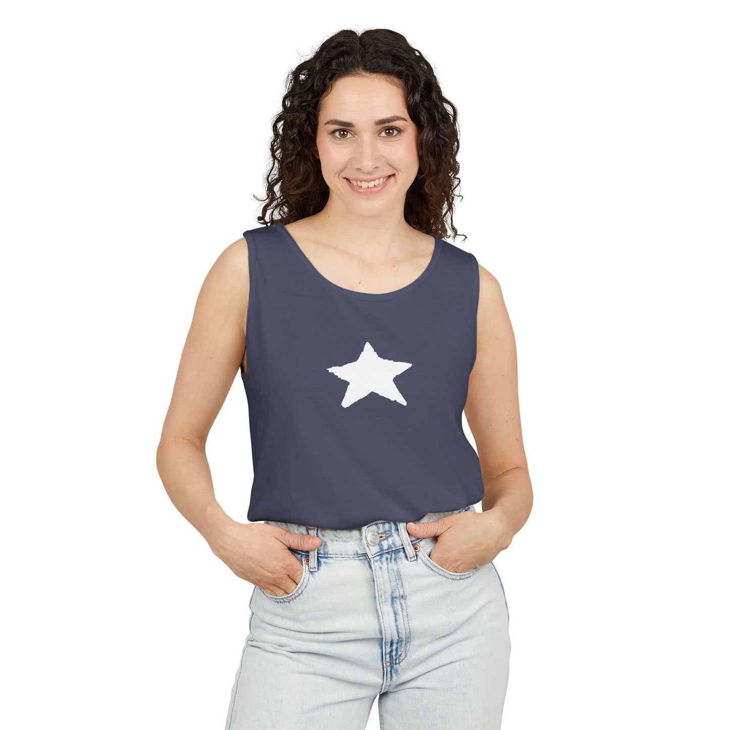 Star Unisex Garment-Dyed Tank Top — 100% Ring-Spun US Cotton